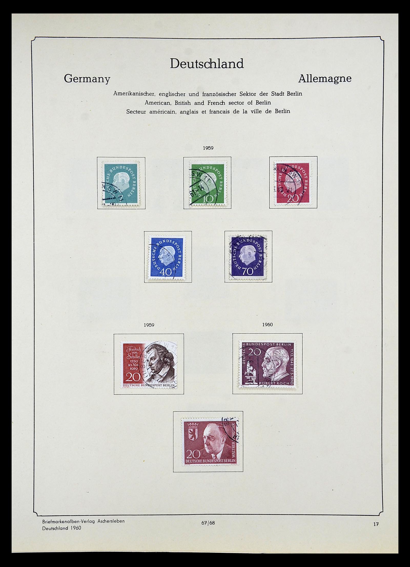 34809 085 - Postzegelverzameling 34809 Duitse Zones en Berlijn 1945-1990.