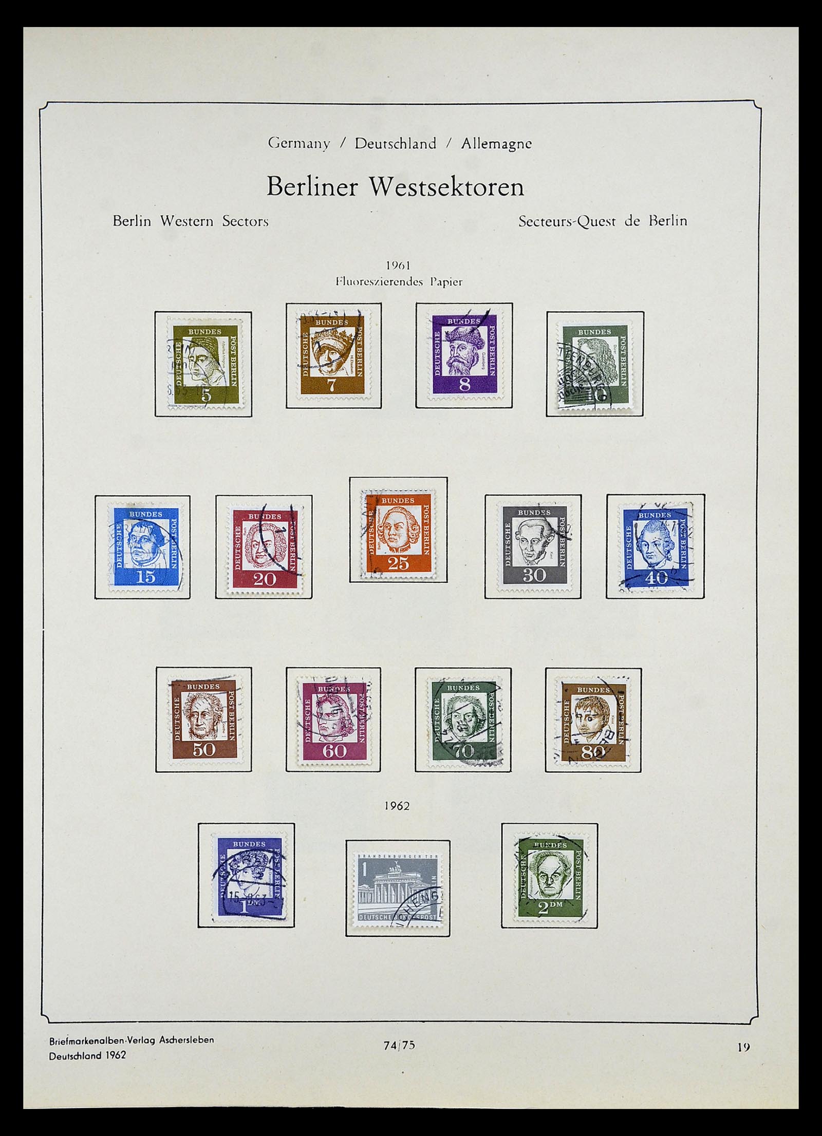 34809 087 - Postzegelverzameling 34809 Duitse Zones en Berlijn 1945-1990.