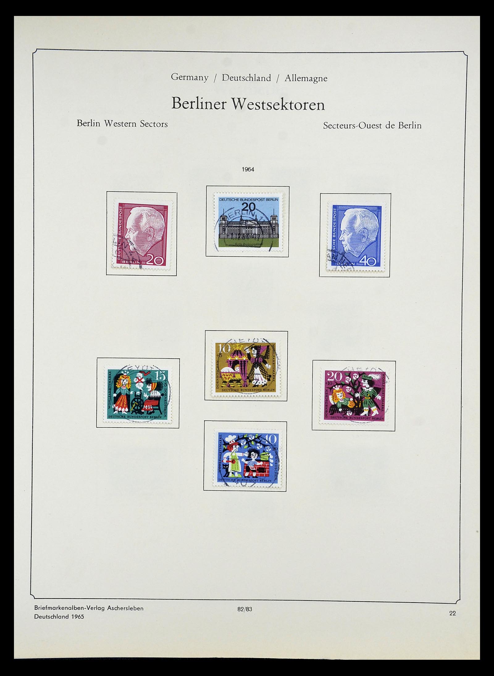 34809 090 - Postzegelverzameling 34809 Duitse Zones en Berlijn 1945-1990.