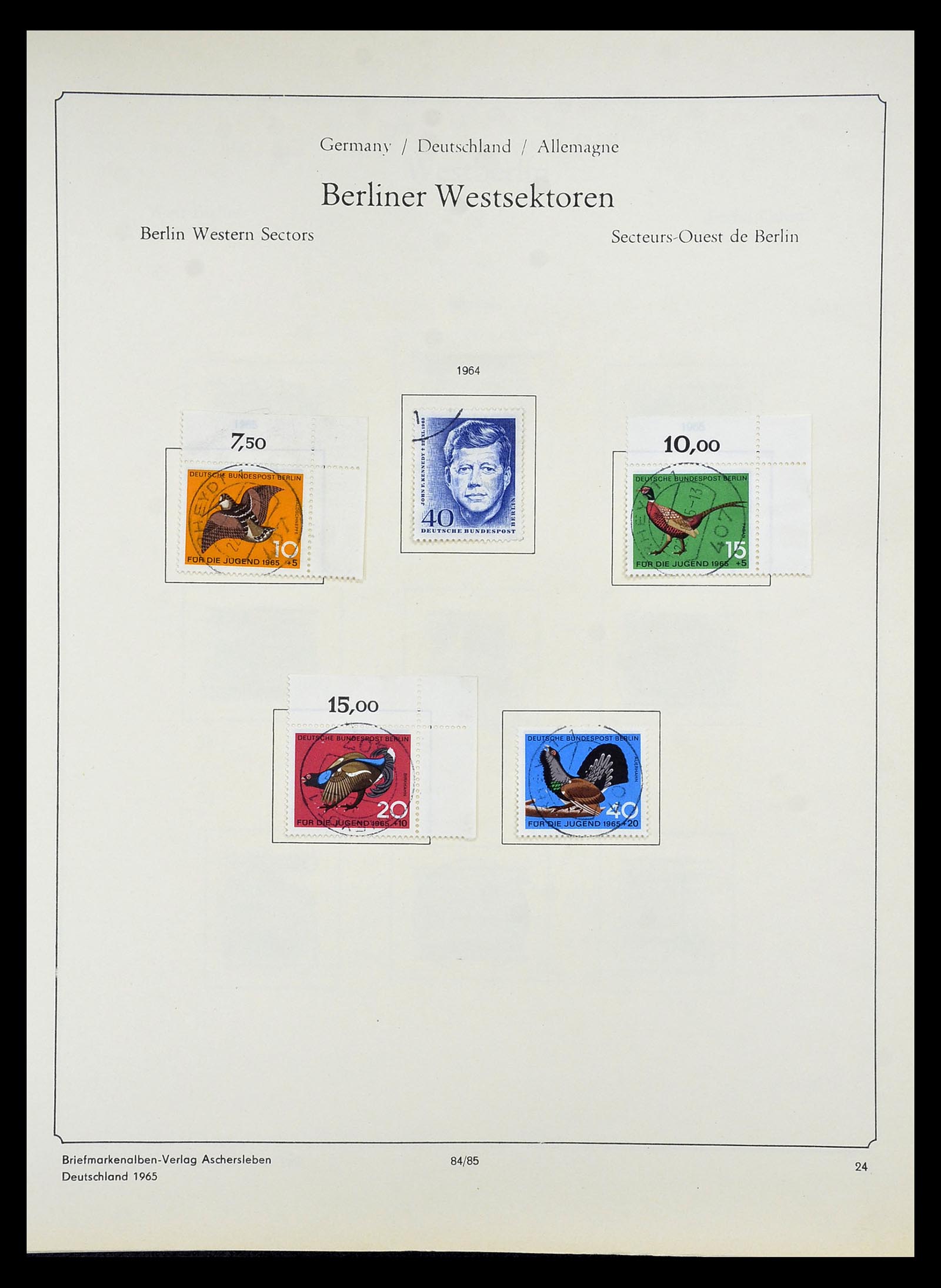 34809 092 - Postzegelverzameling 34809 Duitse Zones en Berlijn 1945-1990.