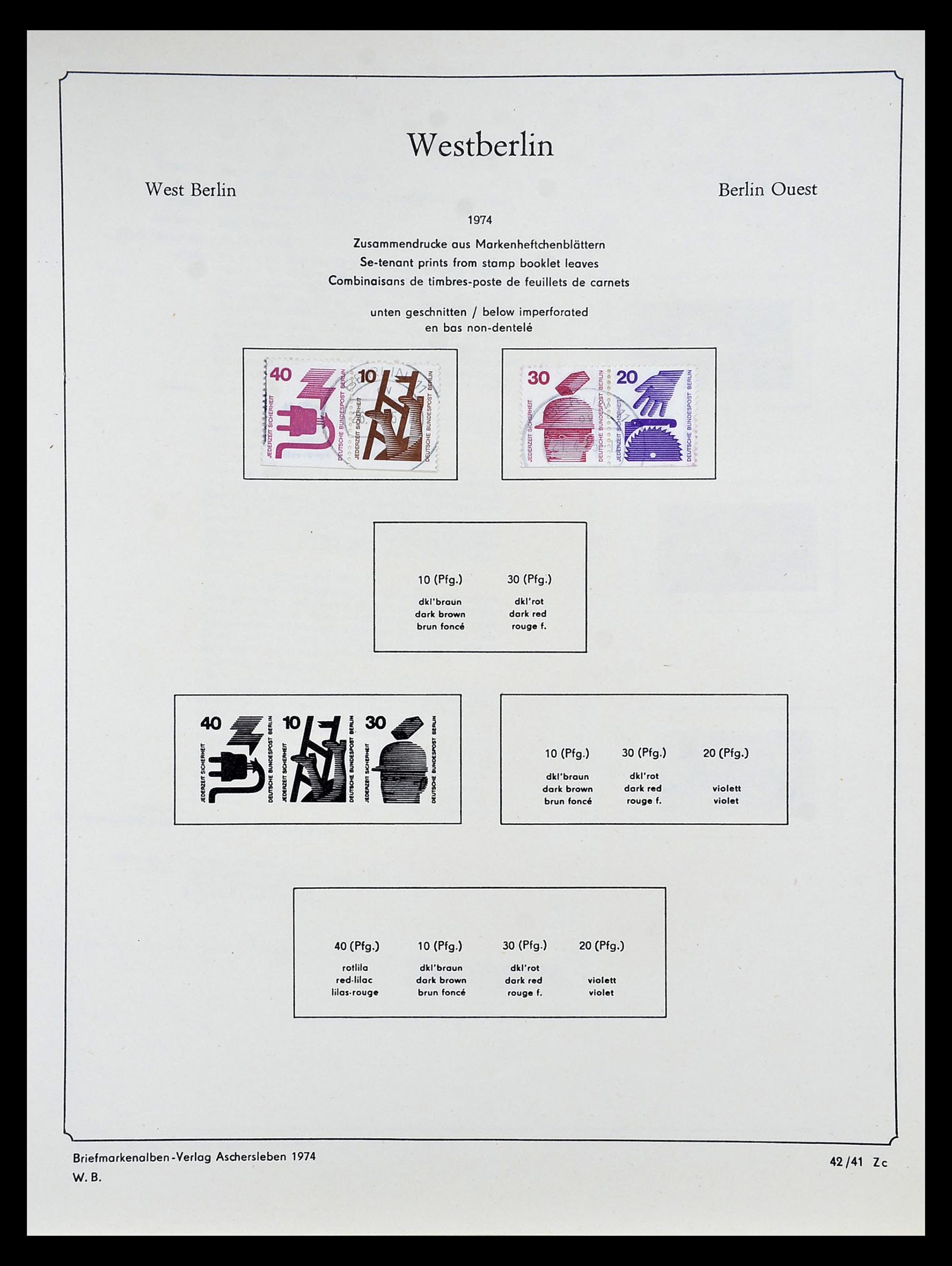 34809 123 - Stamp Collection 34809 German Zones and Berlin 1945-1990.