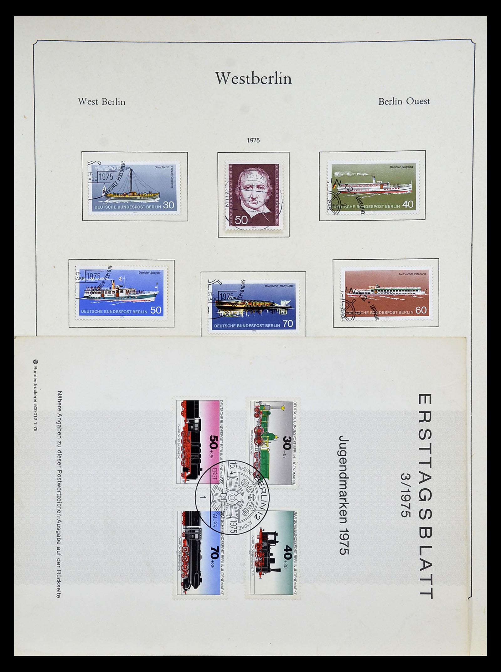 34809 124 - Postzegelverzameling 34809 Duitse Zones en Berlijn 1945-1990.