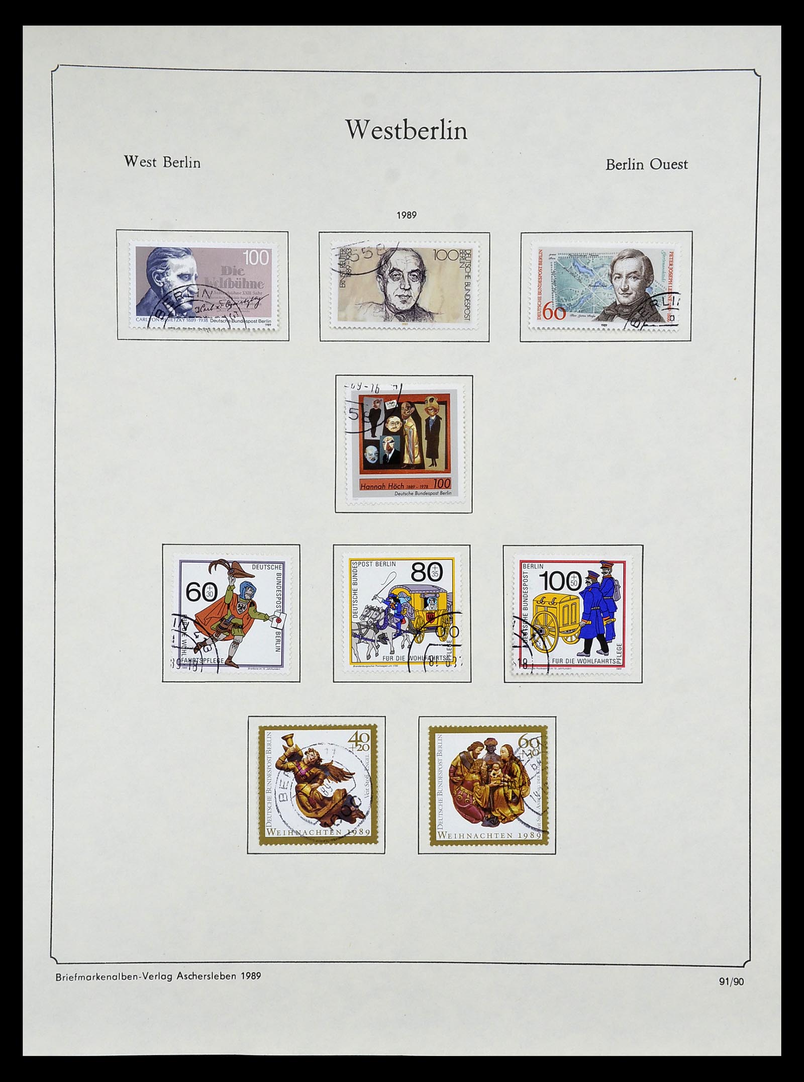 34809 176 - Postzegelverzameling 34809 Duitse Zones en Berlijn 1945-1990.