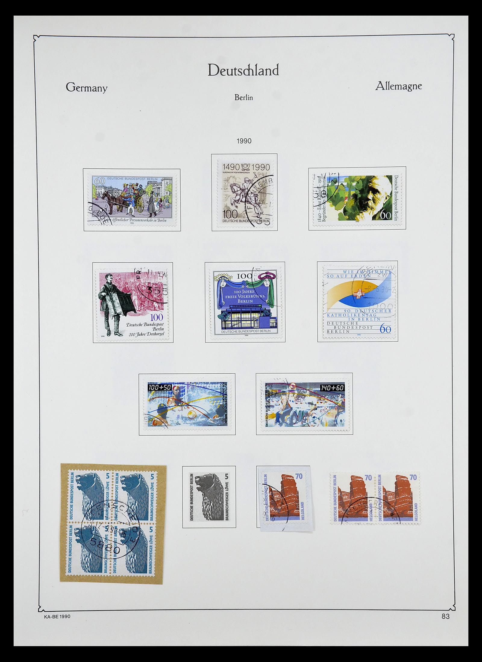 34809 177 - Stamp Collection 34809 German Zones and Berlin 1945-1990.