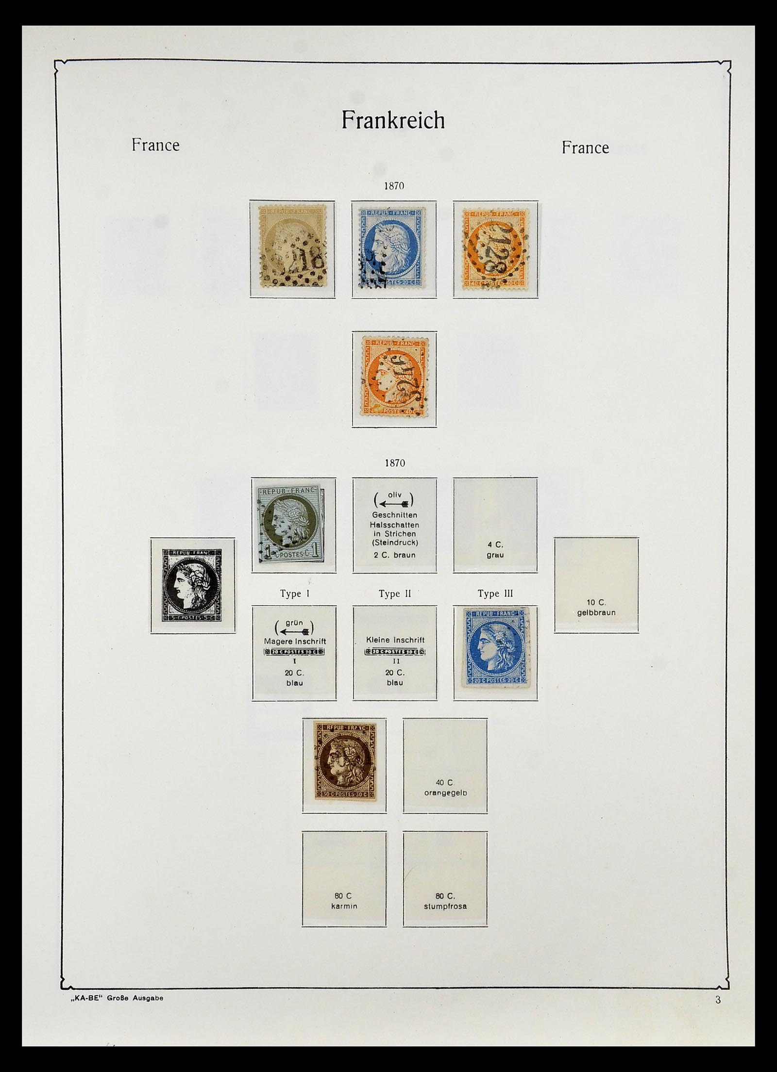 34810 005 - Postzegelverzameling 34810 Frankrijk 1852-1977.