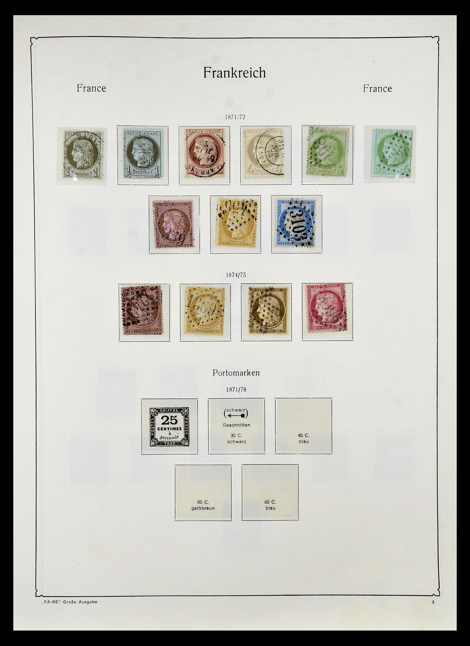 34810 006 - Postzegelverzameling 34810 Frankrijk 1852-1977.