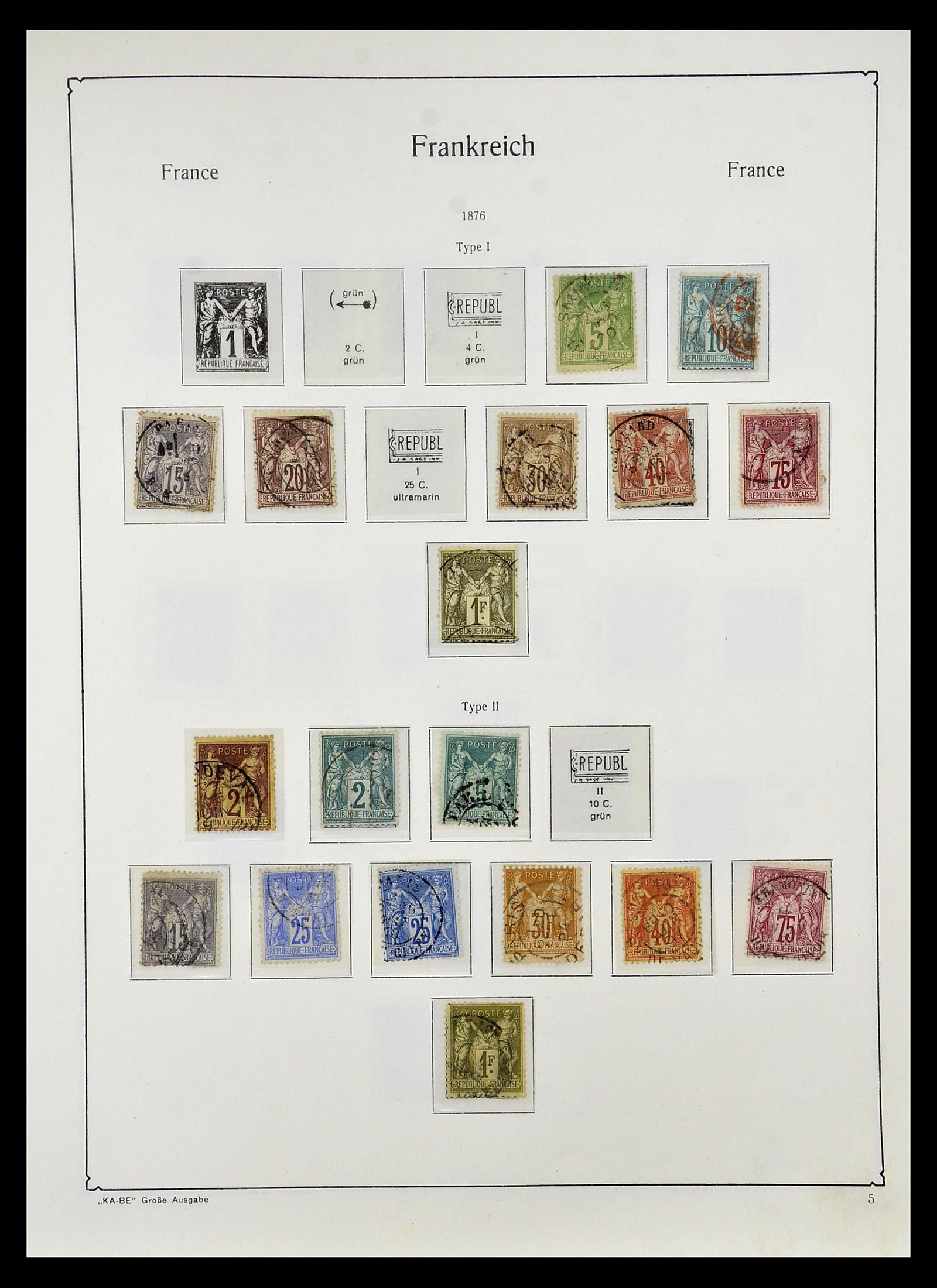 34810 007 - Postzegelverzameling 34810 Frankrijk 1852-1977.