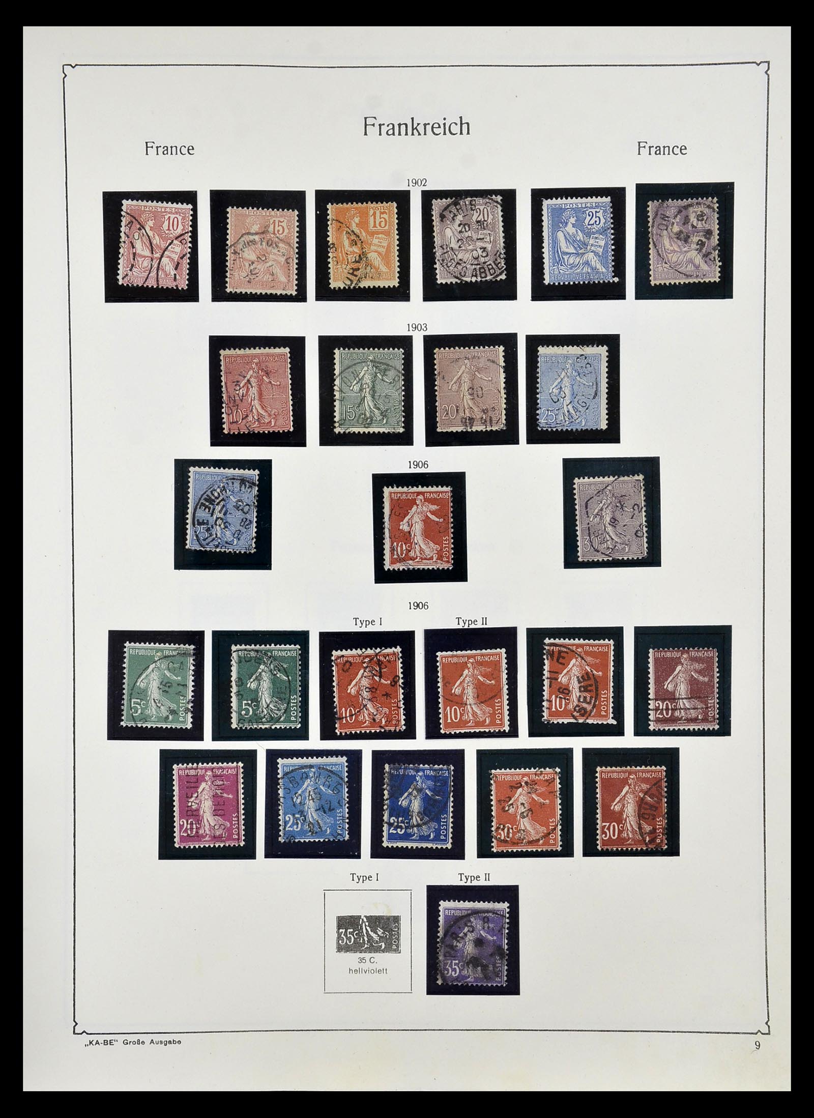 34810 011 - Postzegelverzameling 34810 Frankrijk 1852-1977.