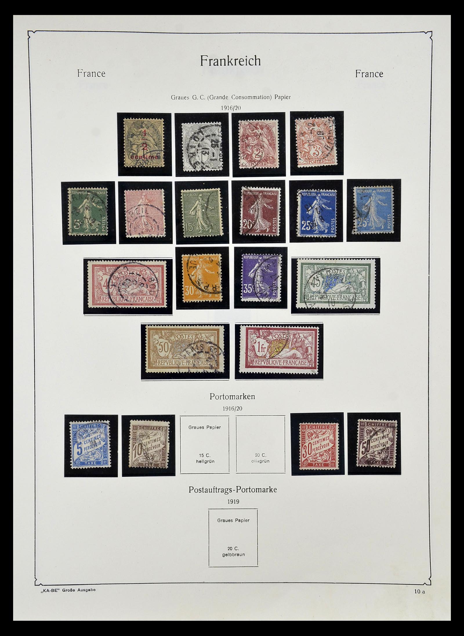 34810 013 - Postzegelverzameling 34810 Frankrijk 1852-1977.