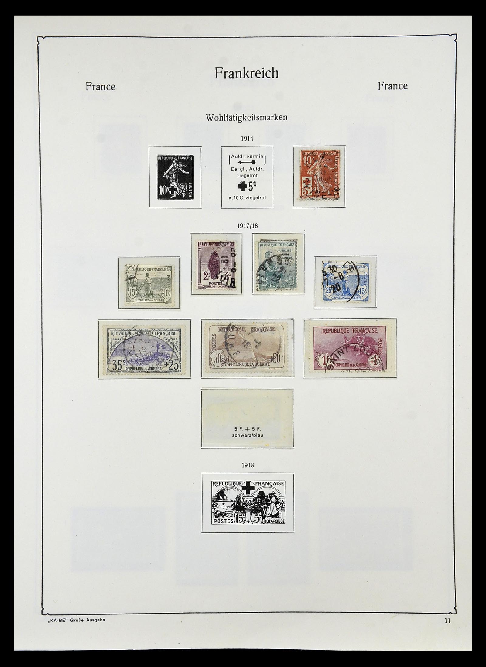 34810 014 - Postzegelverzameling 34810 Frankrijk 1852-1977.