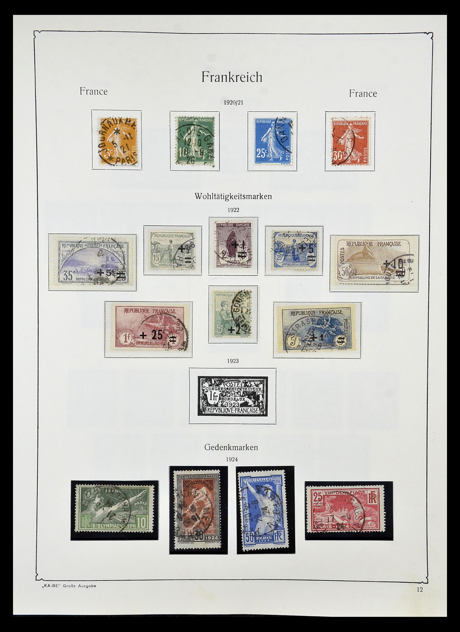 34810 015 - Postzegelverzameling 34810 Frankrijk 1852-1977.