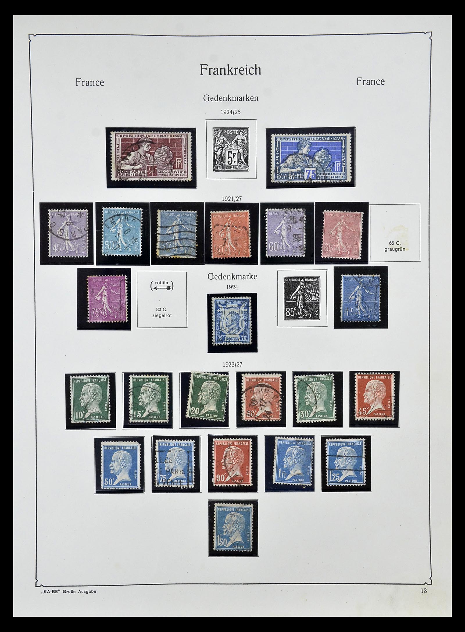 34810 016 - Postzegelverzameling 34810 Frankrijk 1852-1977.
