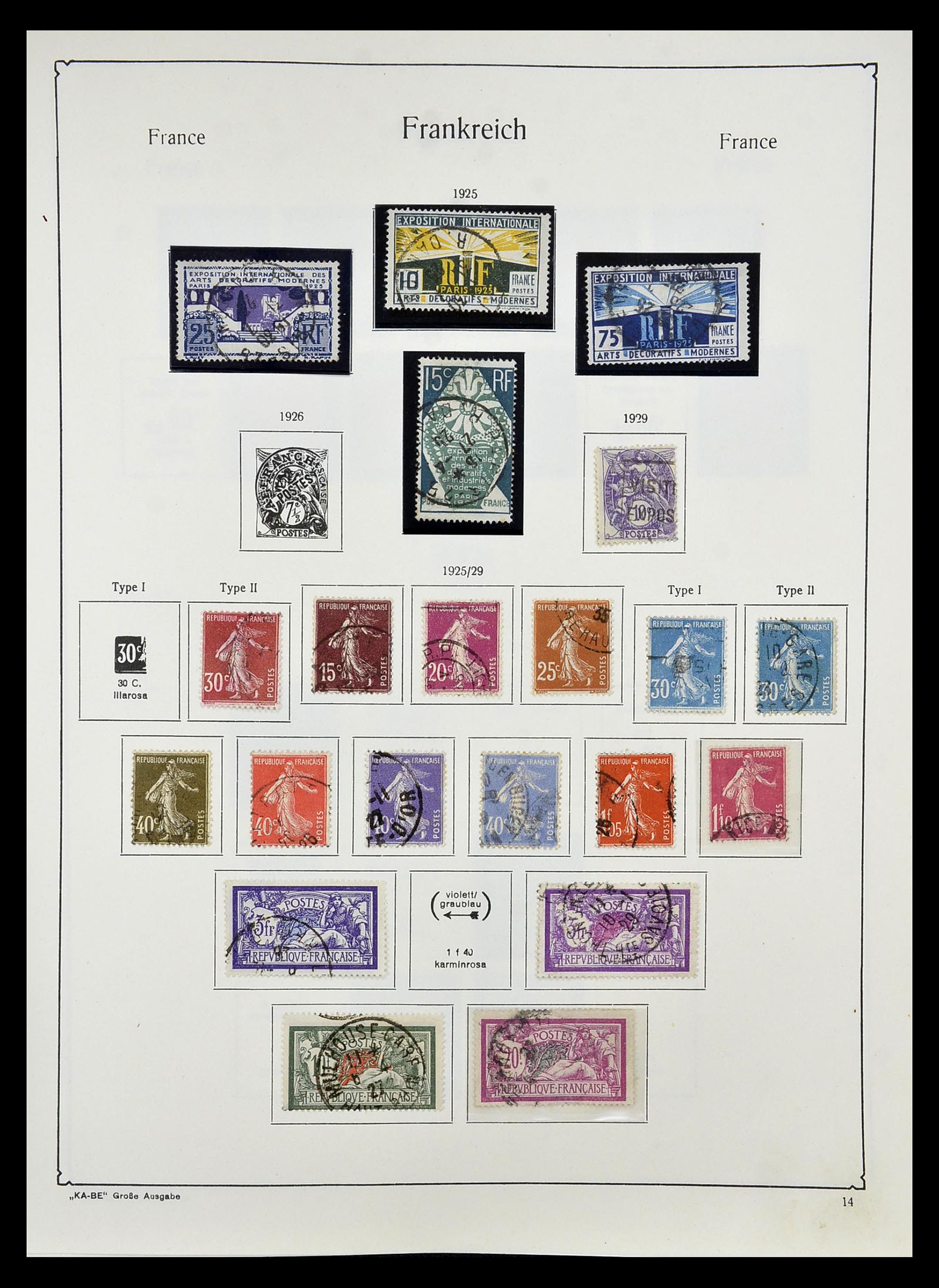 34810 017 - Postzegelverzameling 34810 Frankrijk 1852-1977.