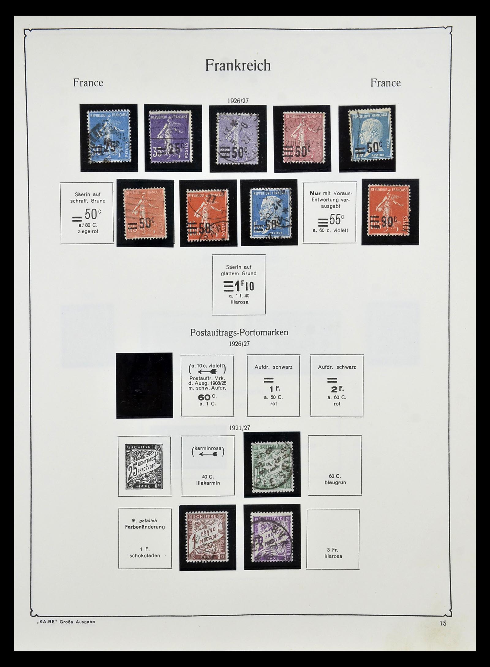 34810 018 - Postzegelverzameling 34810 Frankrijk 1852-1977.