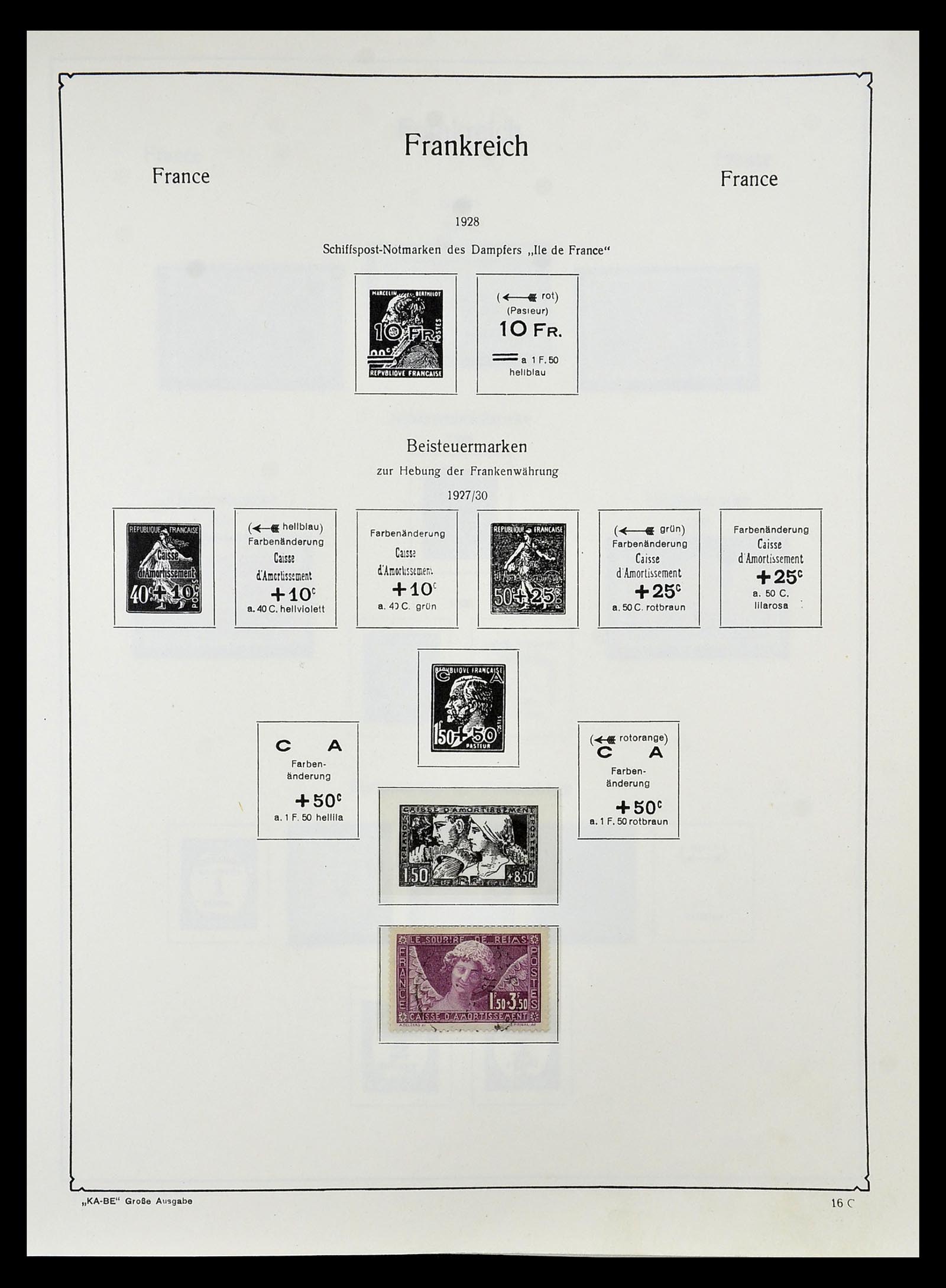 34810 021 - Postzegelverzameling 34810 Frankrijk 1852-1977.