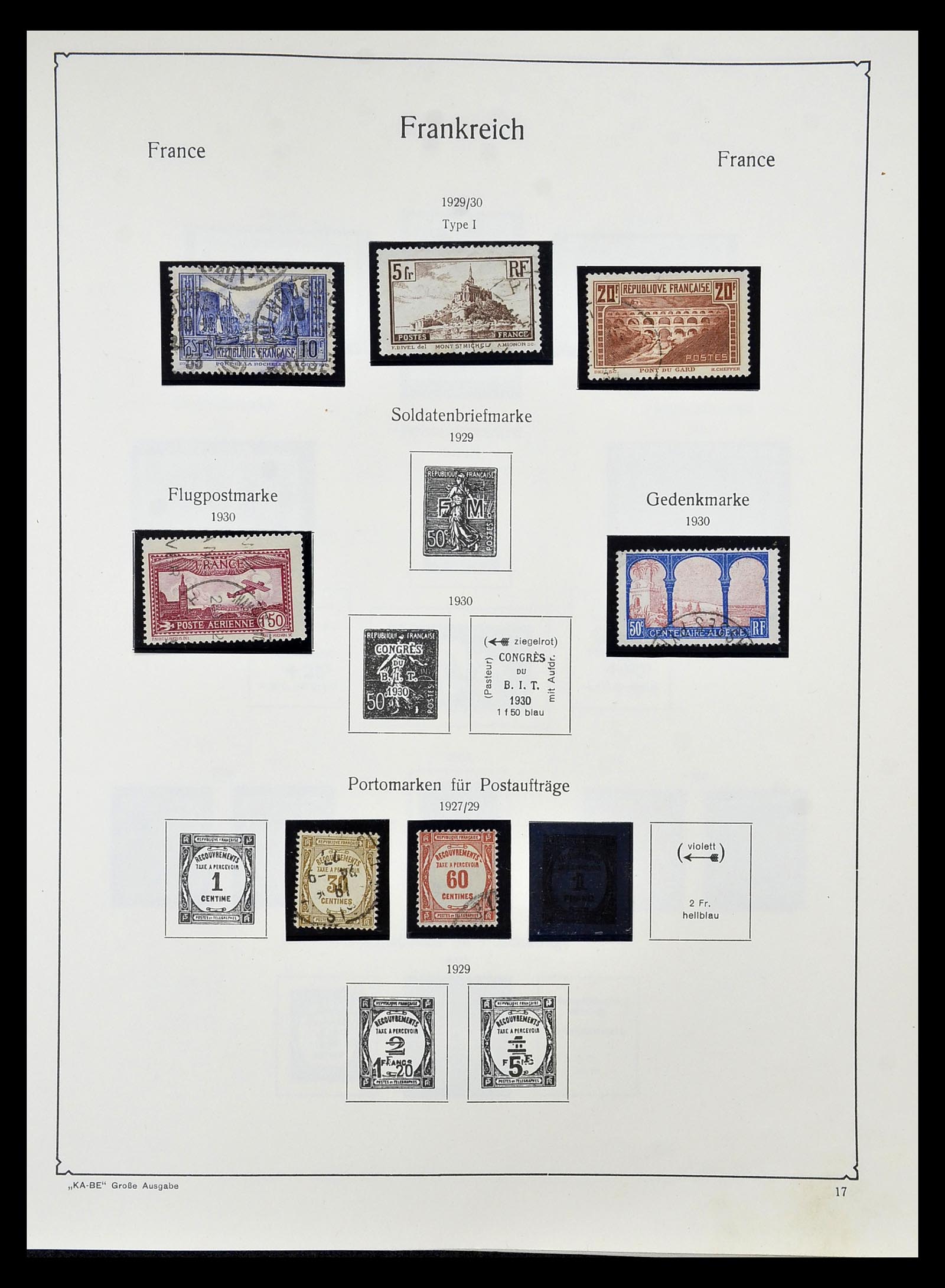 34810 022 - Postzegelverzameling 34810 Frankrijk 1852-1977.