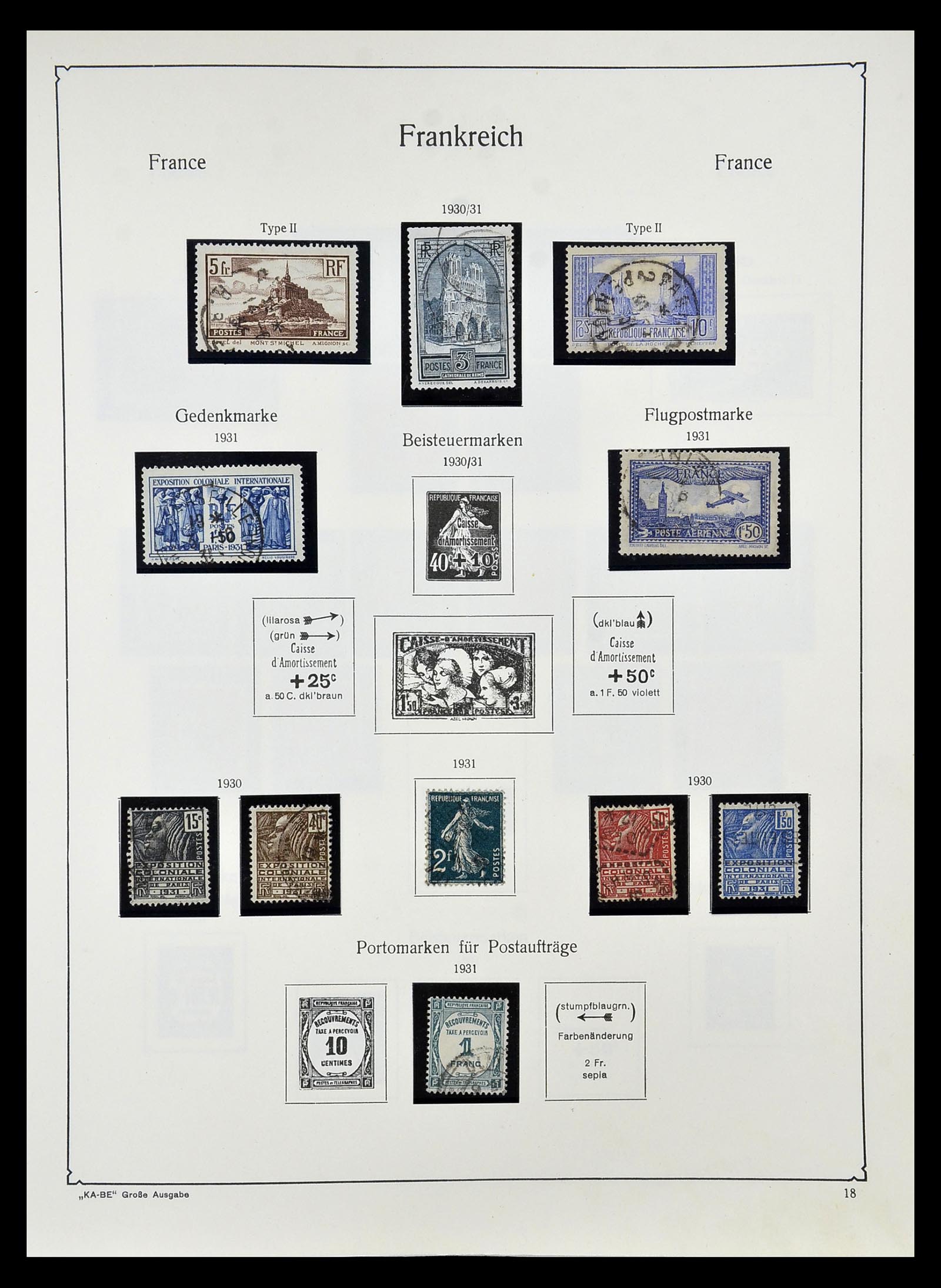 34810 023 - Postzegelverzameling 34810 Frankrijk 1852-1977.
