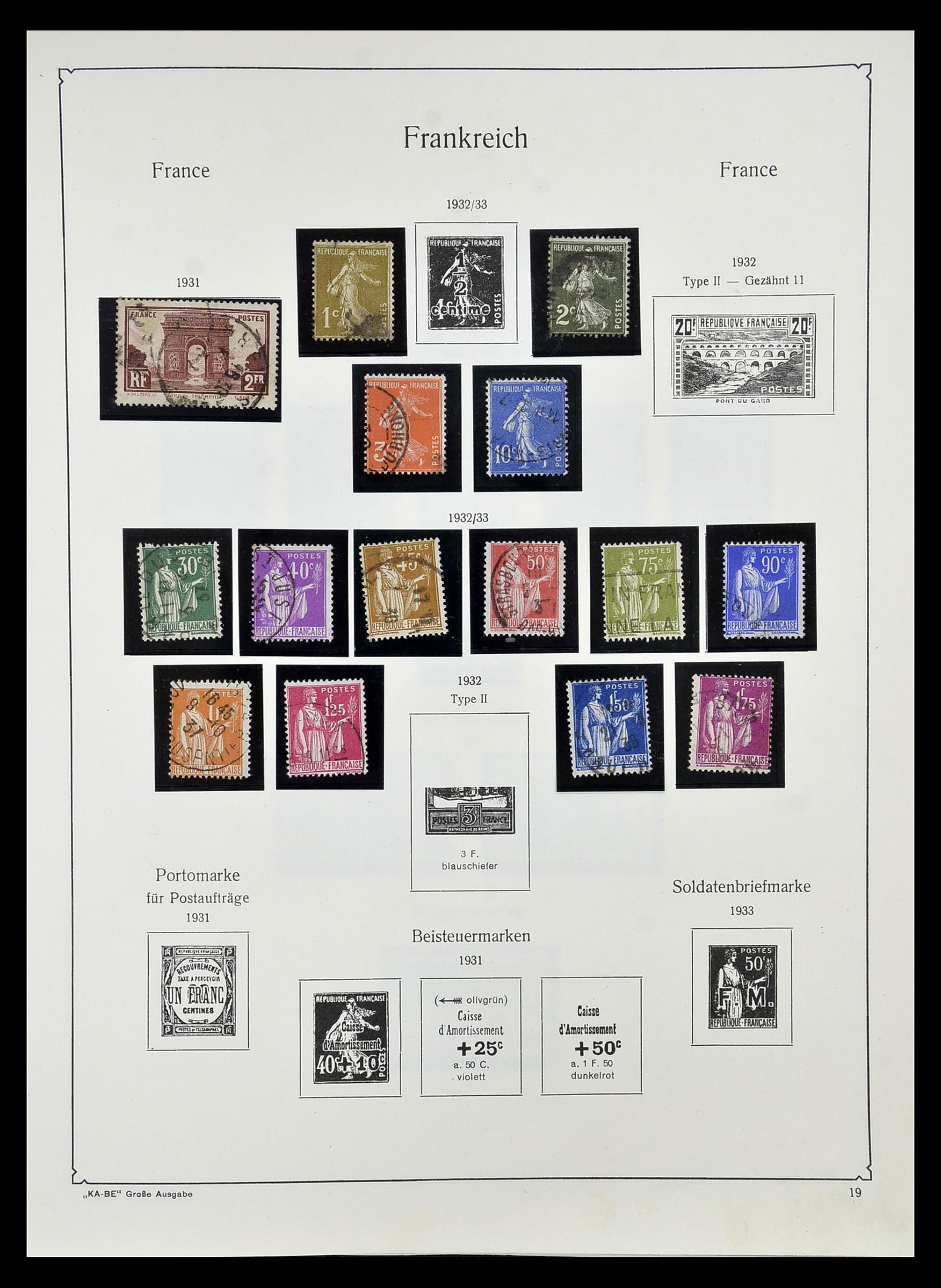 34810 024 - Postzegelverzameling 34810 Frankrijk 1852-1977.