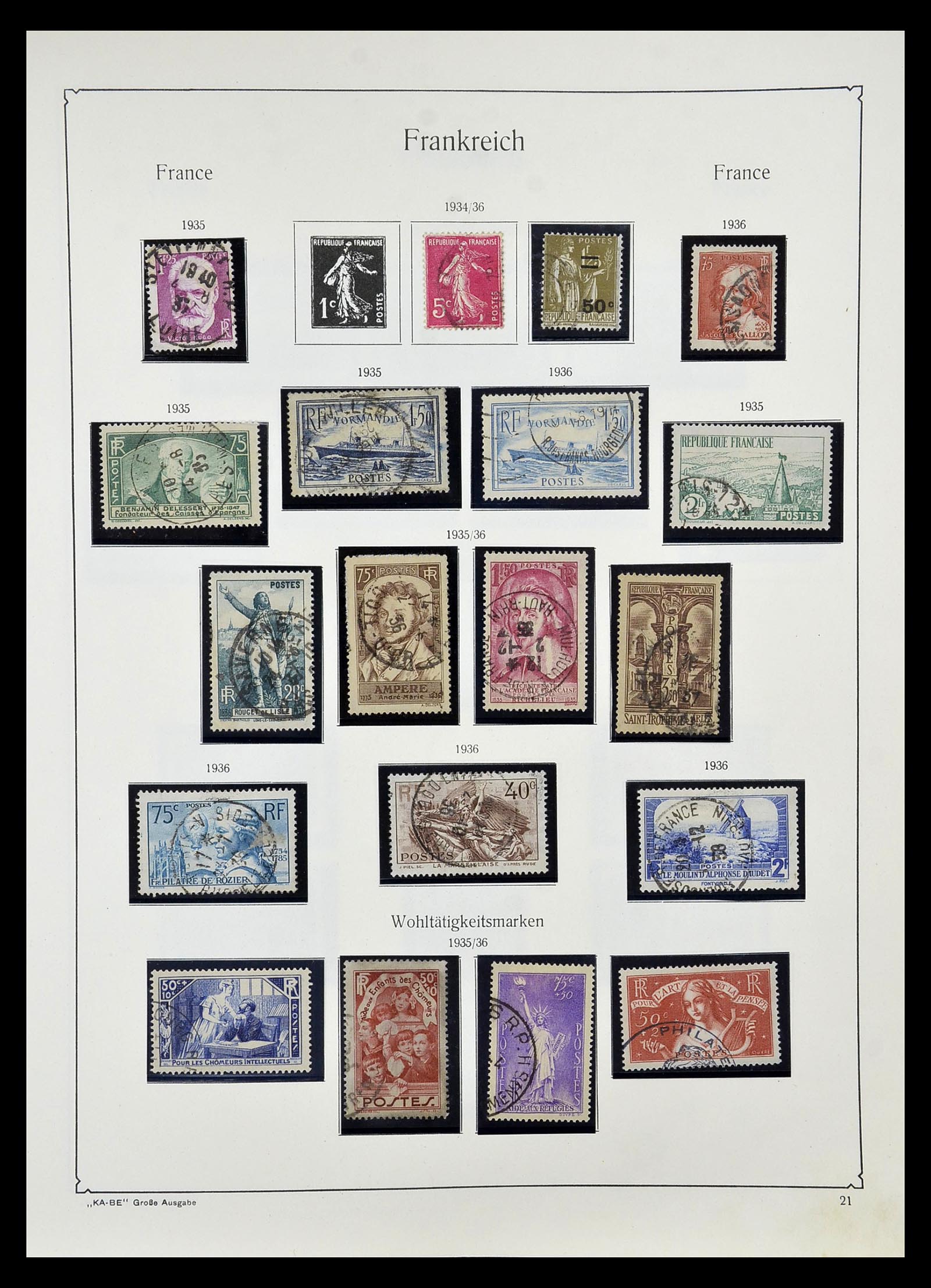 34810 026 - Postzegelverzameling 34810 Frankrijk 1852-1977.
