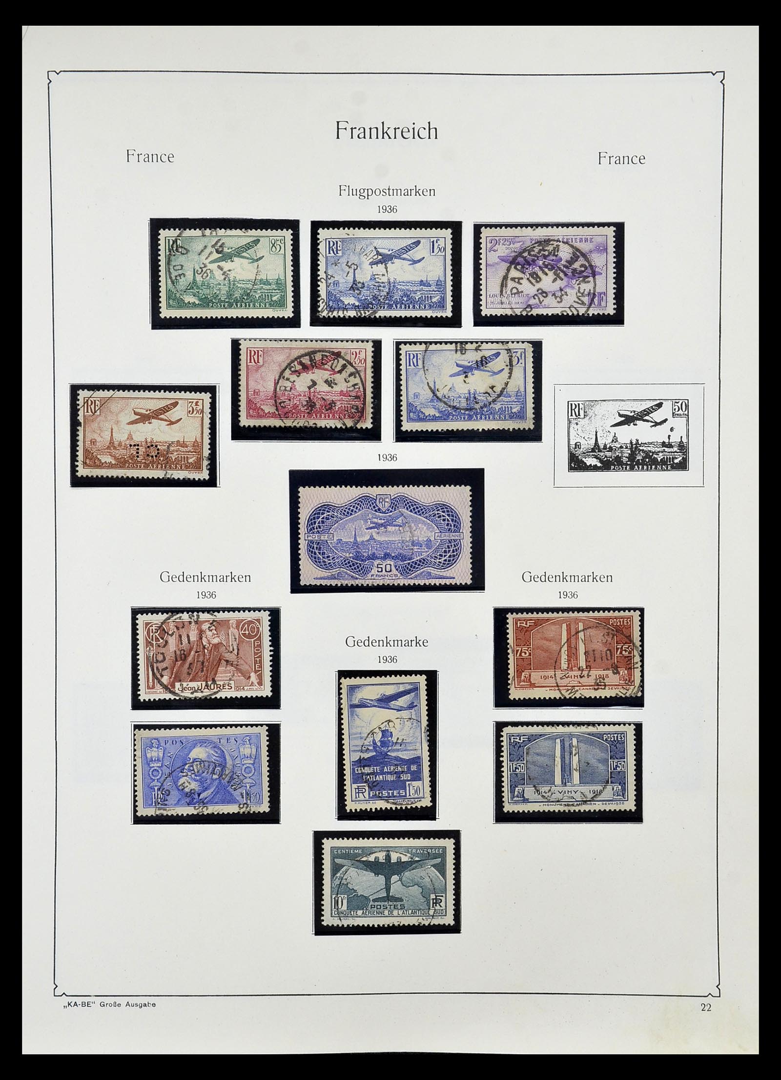 34810 027 - Postzegelverzameling 34810 Frankrijk 1852-1977.