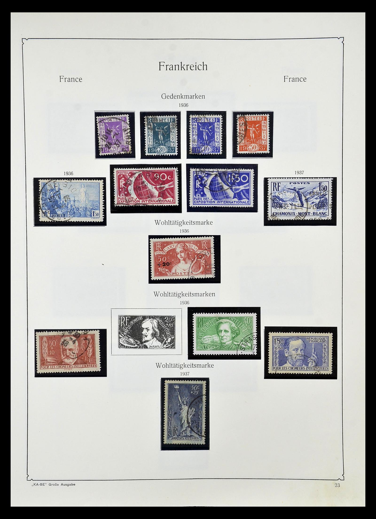34810 028 - Postzegelverzameling 34810 Frankrijk 1852-1977.