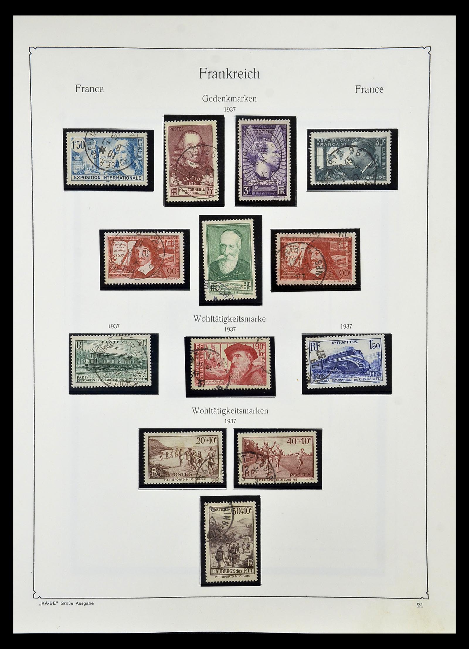 34810 029 - Postzegelverzameling 34810 Frankrijk 1852-1977.
