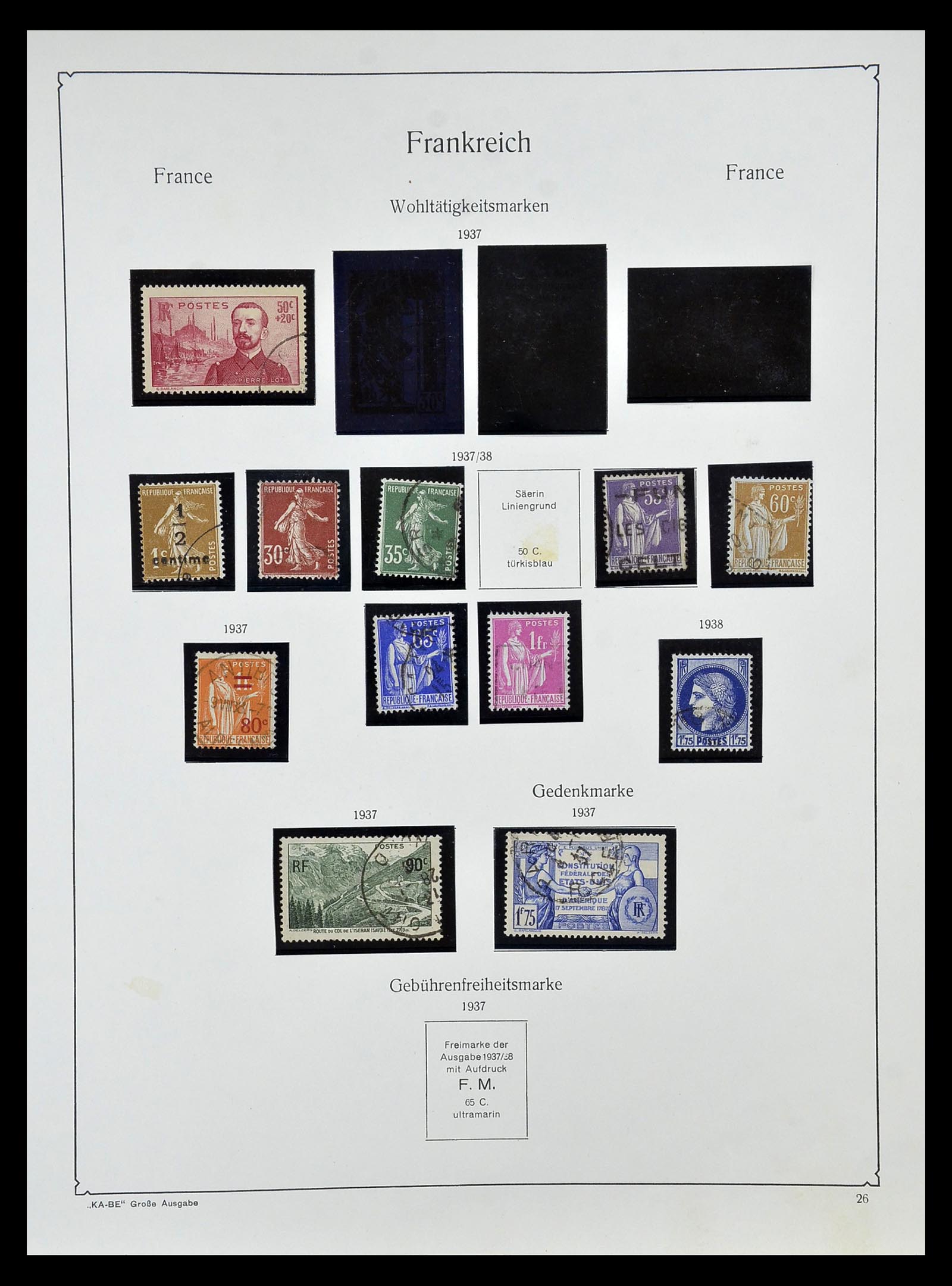 34810 031 - Postzegelverzameling 34810 Frankrijk 1852-1977.