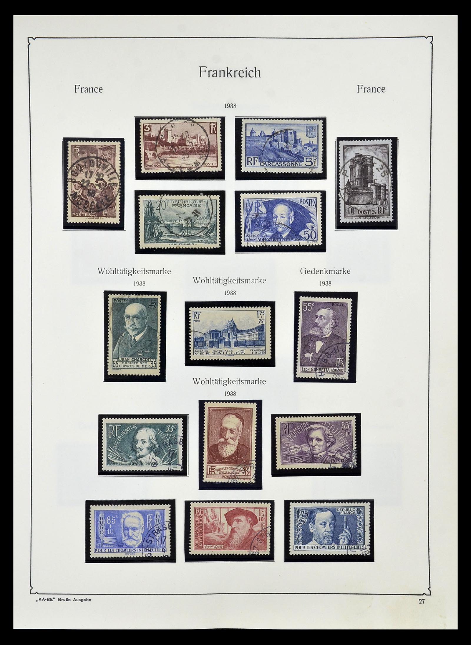 34810 032 - Postzegelverzameling 34810 Frankrijk 1852-1977.