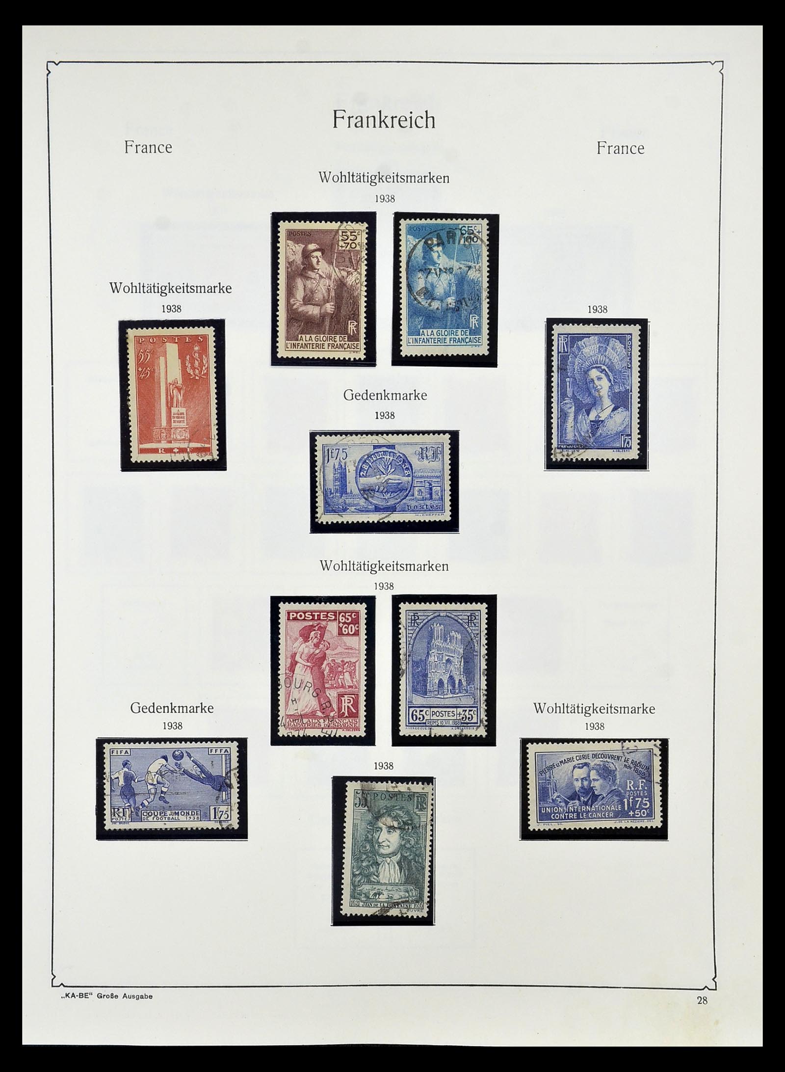 34810 033 - Postzegelverzameling 34810 Frankrijk 1852-1977.