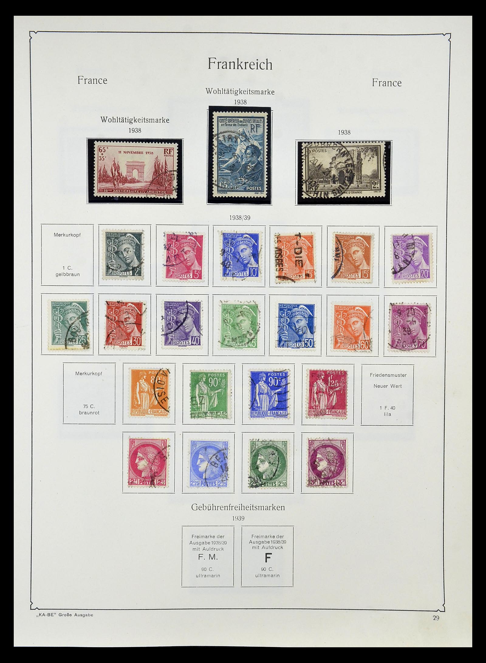 34810 034 - Postzegelverzameling 34810 Frankrijk 1852-1977.