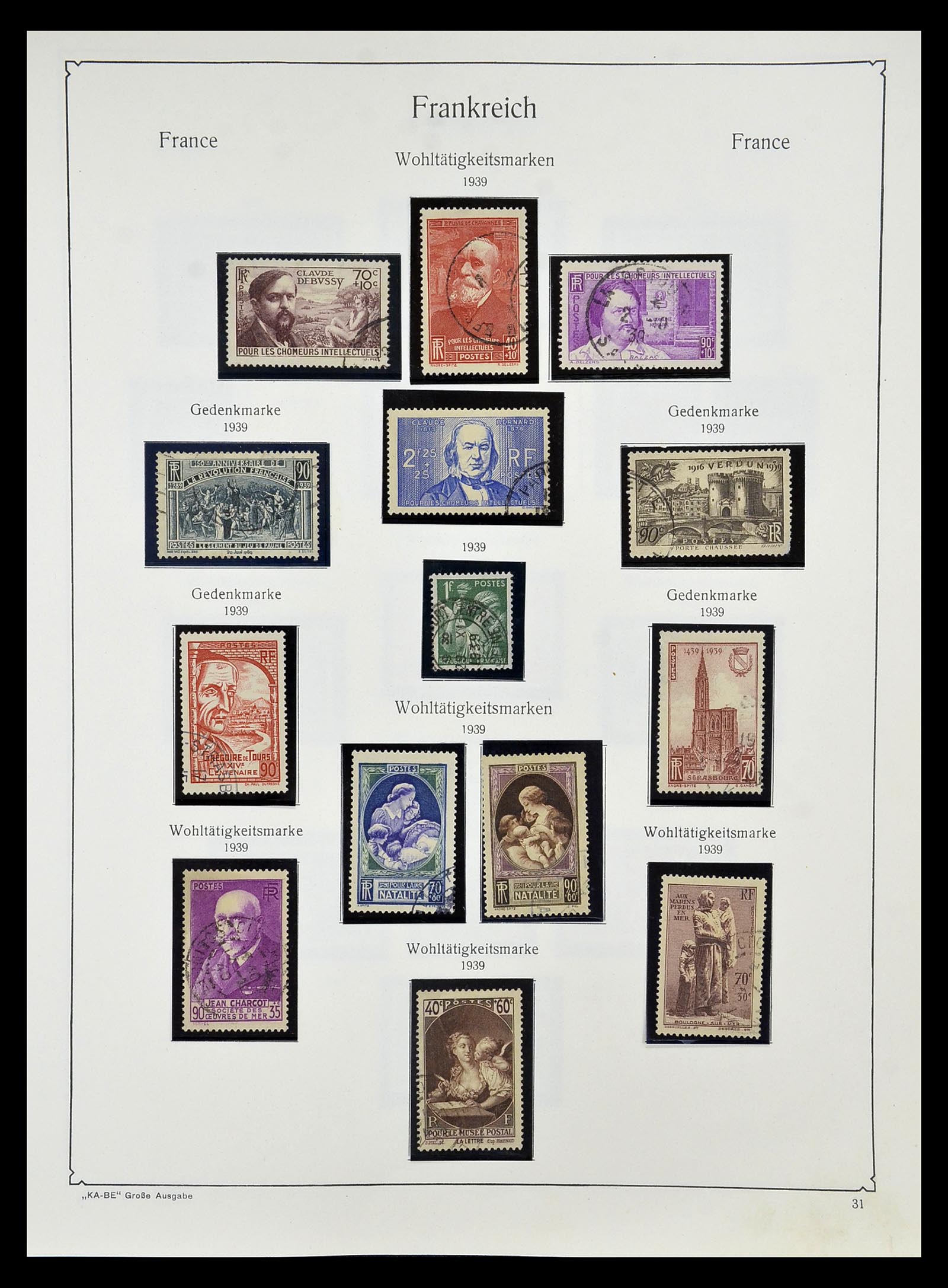 34810 036 - Postzegelverzameling 34810 Frankrijk 1852-1977.