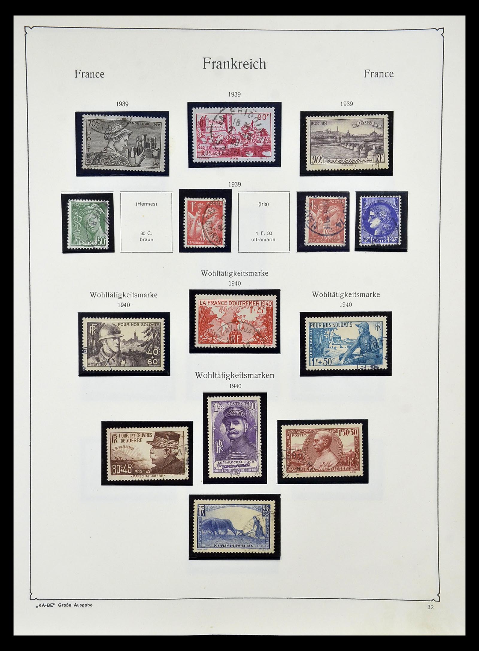34810 037 - Postzegelverzameling 34810 Frankrijk 1852-1977.