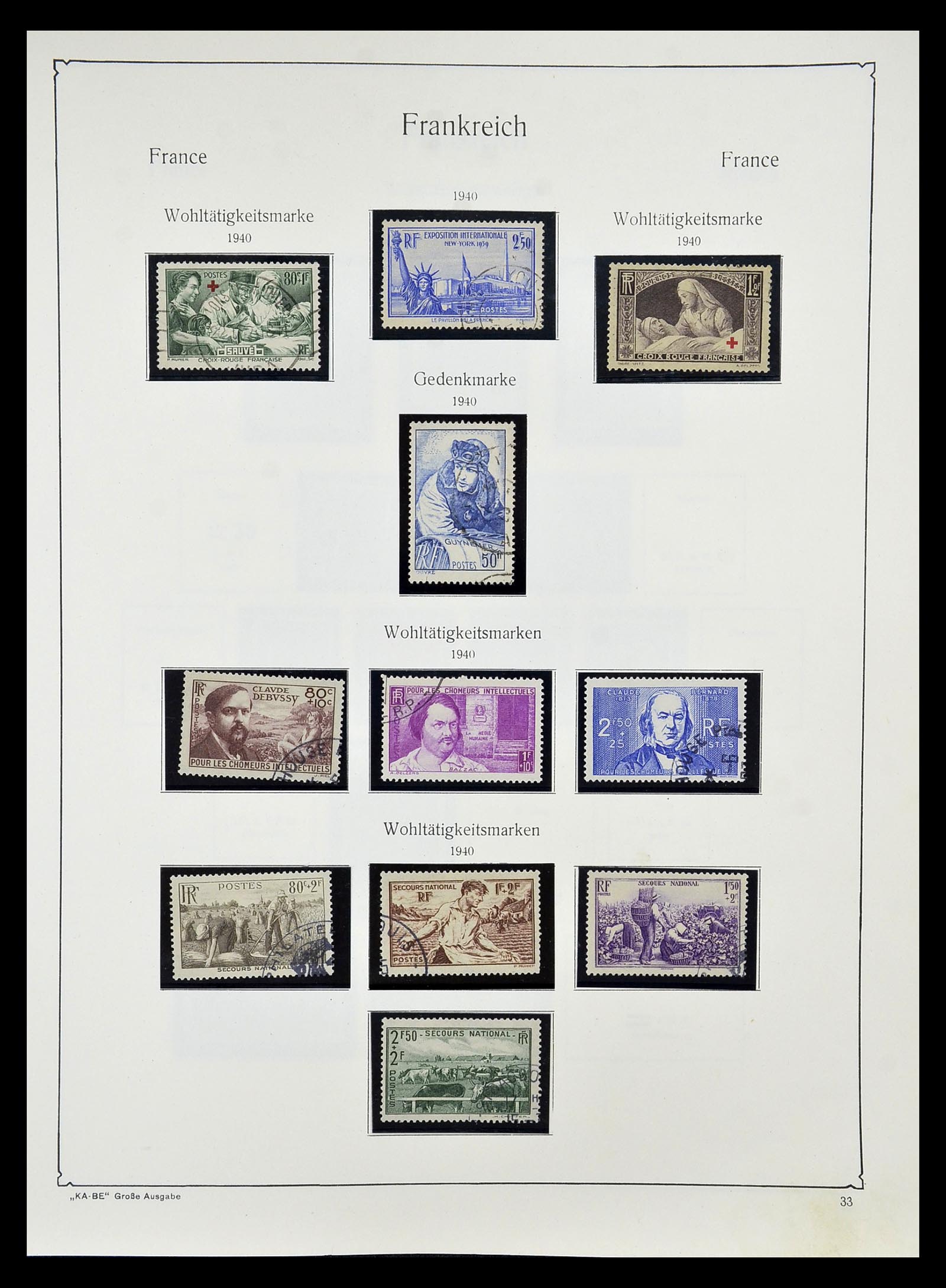34810 038 - Postzegelverzameling 34810 Frankrijk 1852-1977.