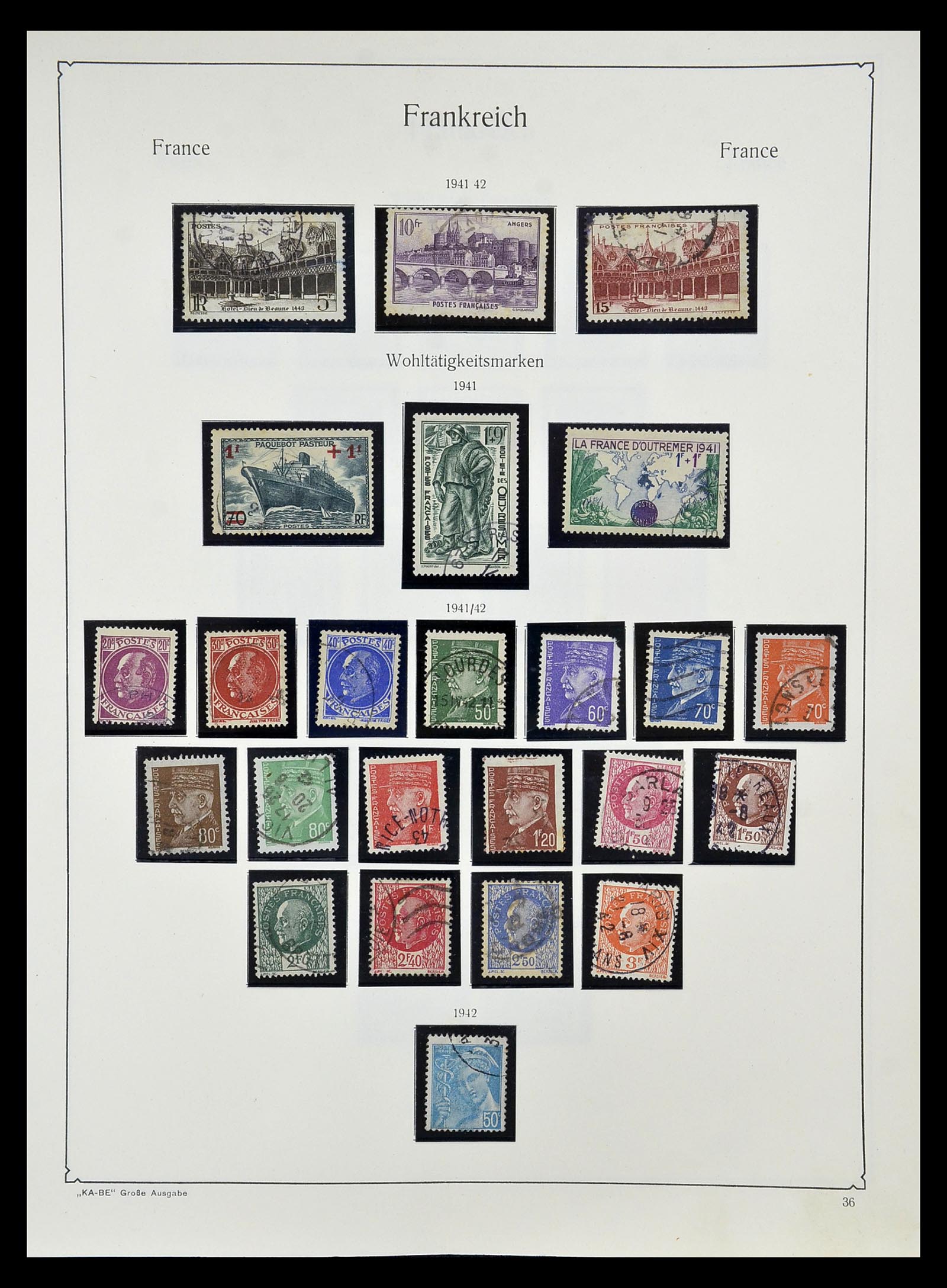 34810 041 - Postzegelverzameling 34810 Frankrijk 1852-1977.