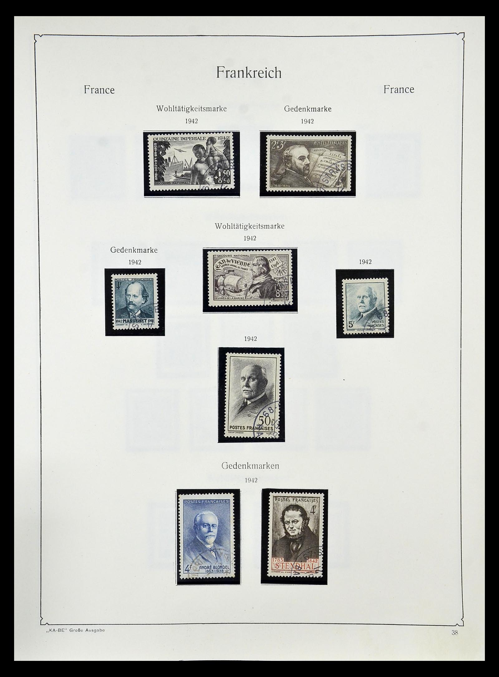 34810 043 - Postzegelverzameling 34810 Frankrijk 1852-1977.