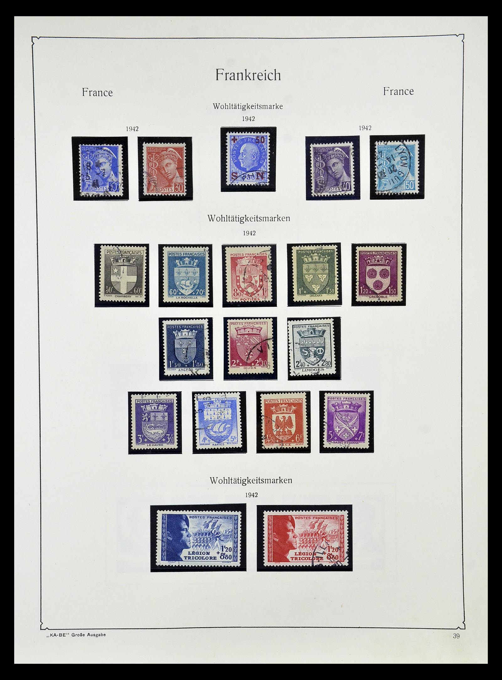 34810 044 - Postzegelverzameling 34810 Frankrijk 1852-1977.