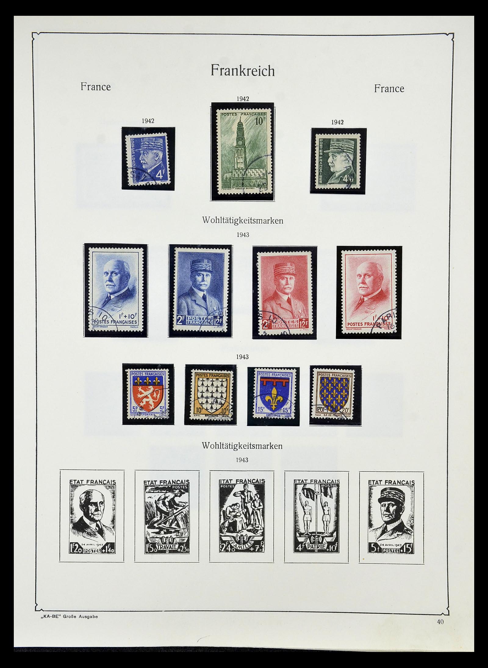 34810 046 - Postzegelverzameling 34810 Frankrijk 1852-1977.