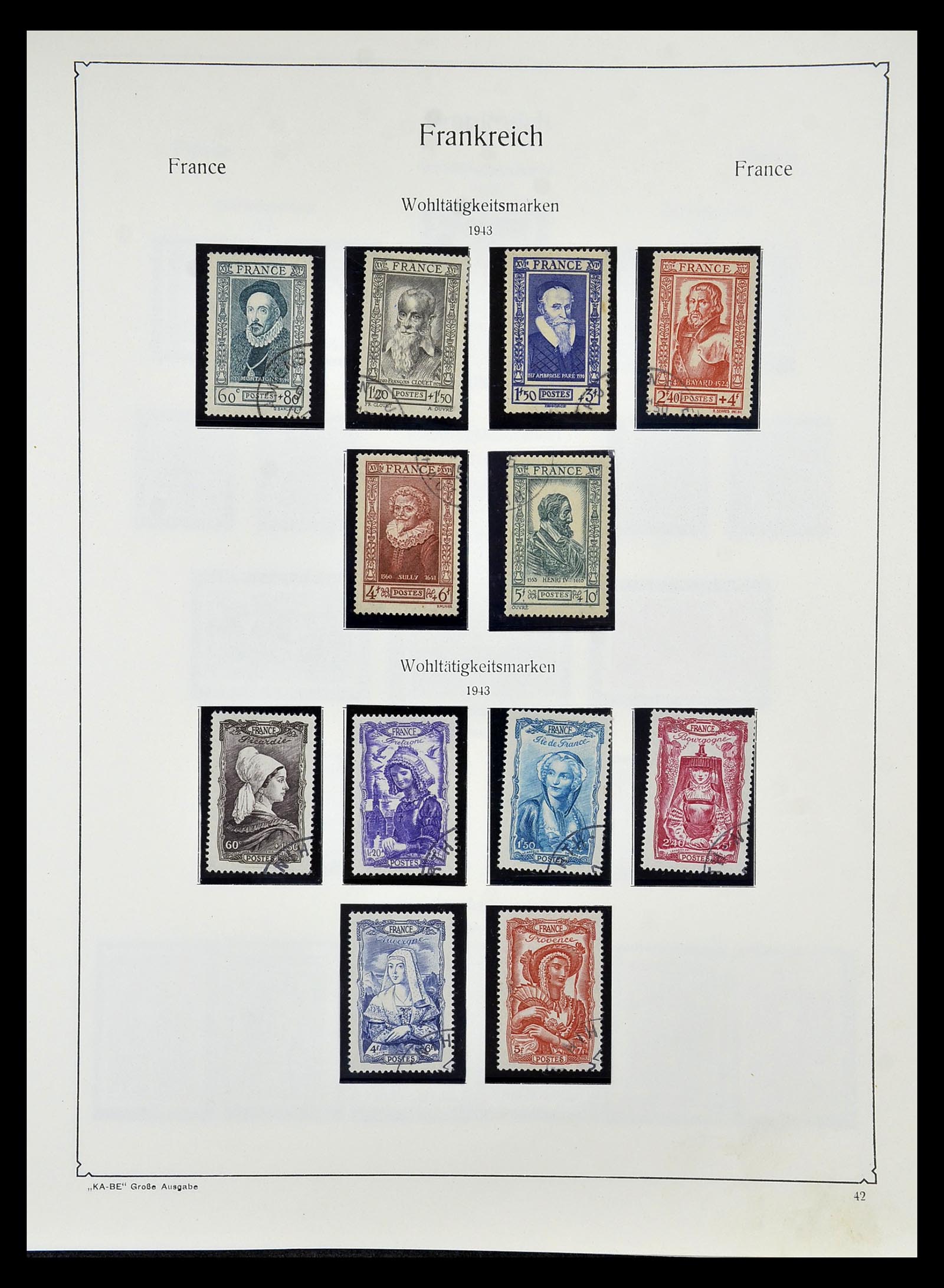 34810 048 - Postzegelverzameling 34810 Frankrijk 1852-1977.