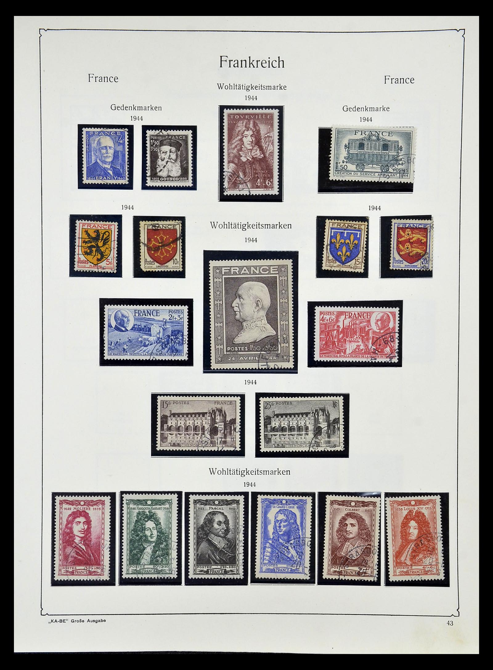 34810 049 - Postzegelverzameling 34810 Frankrijk 1852-1977.