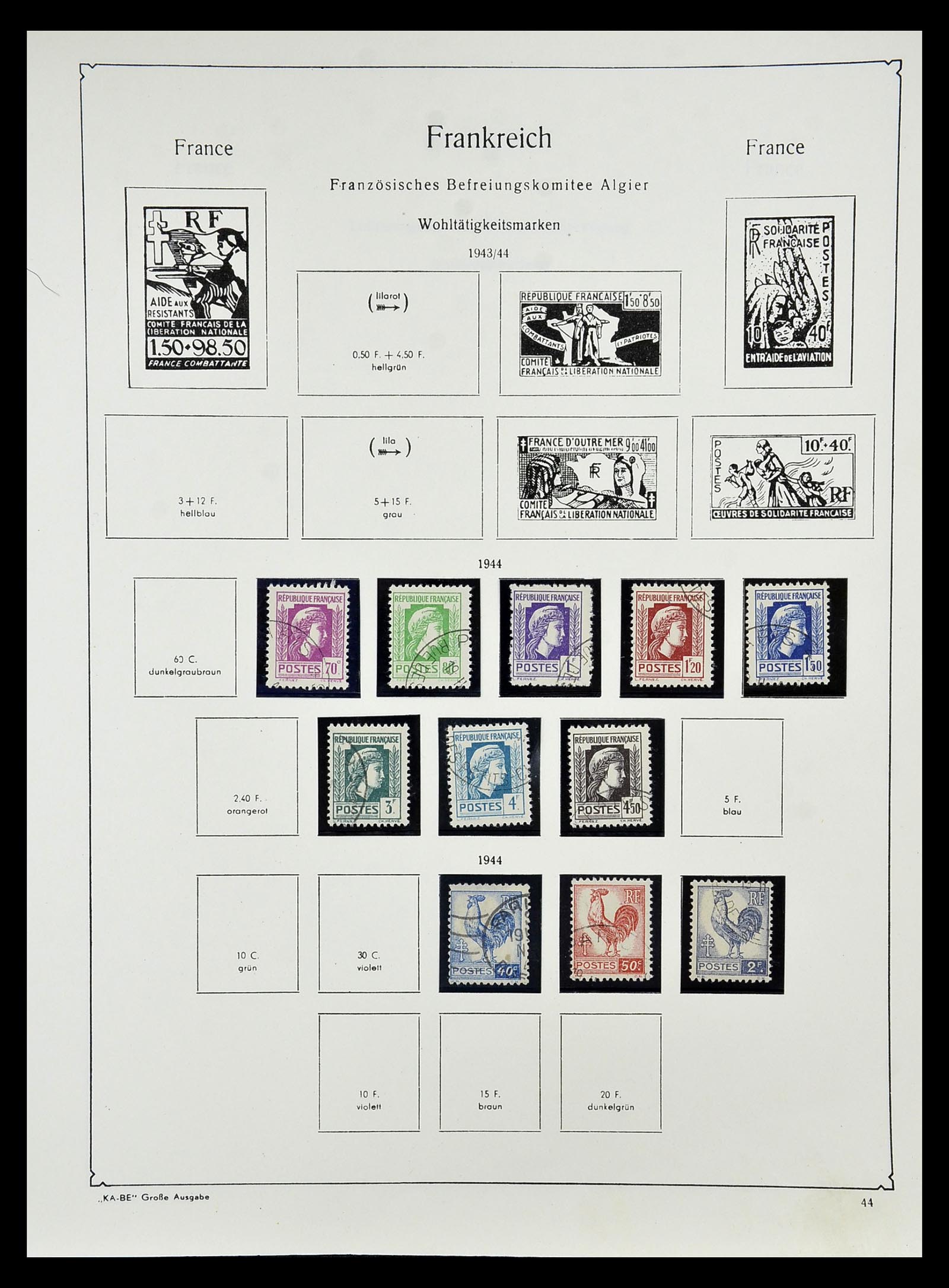 34810 050 - Postzegelverzameling 34810 Frankrijk 1852-1977.