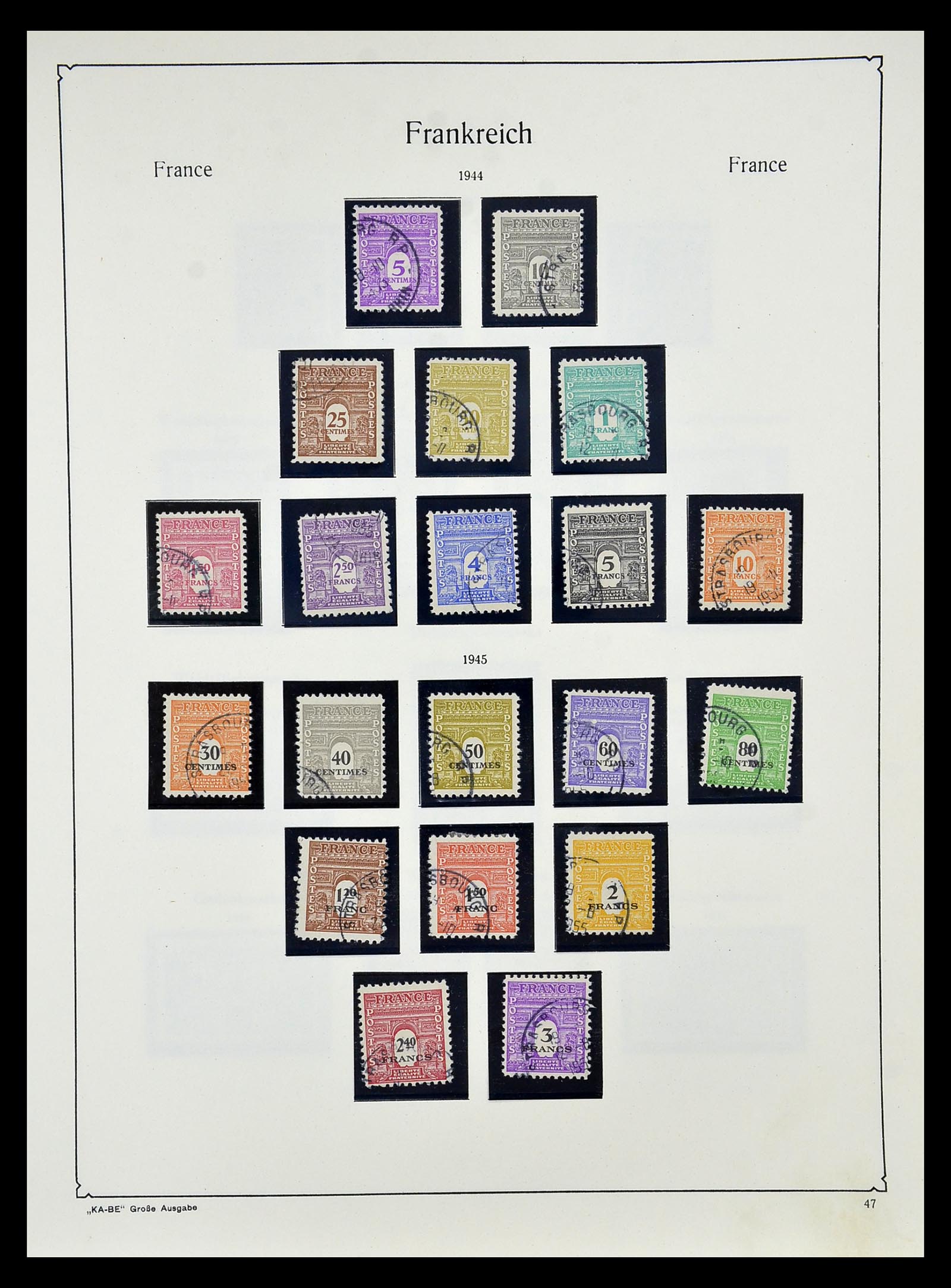 34810 052 - Postzegelverzameling 34810 Frankrijk 1852-1977.