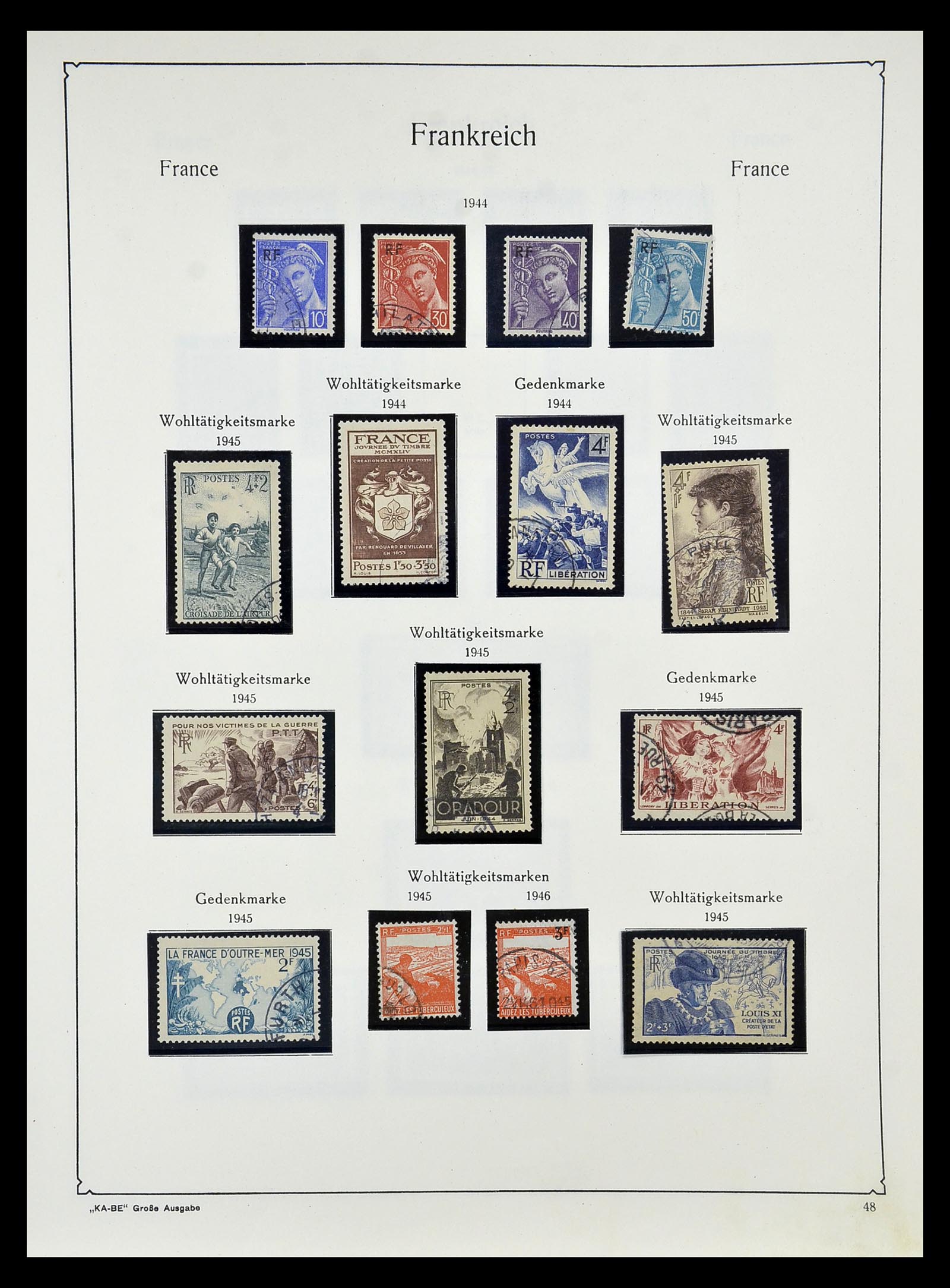 34810 053 - Postzegelverzameling 34810 Frankrijk 1852-1977.