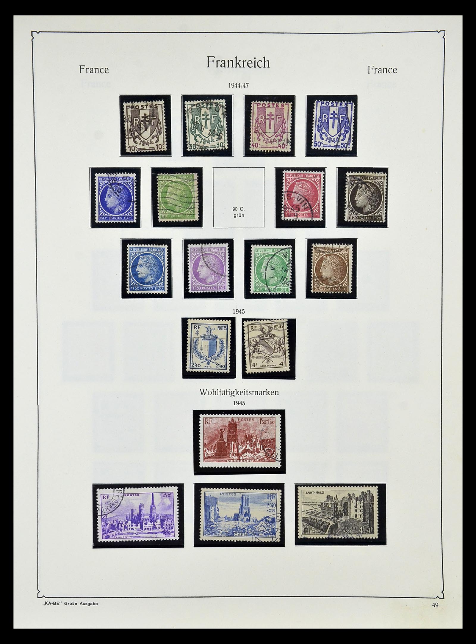 34810 054 - Postzegelverzameling 34810 Frankrijk 1852-1977.