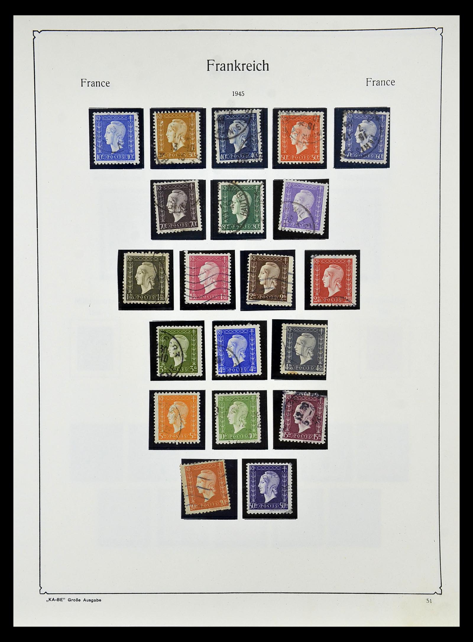 34810 056 - Postzegelverzameling 34810 Frankrijk 1852-1977.