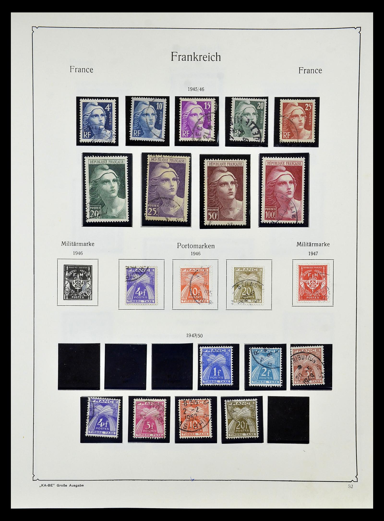 34810 057 - Postzegelverzameling 34810 Frankrijk 1852-1977.