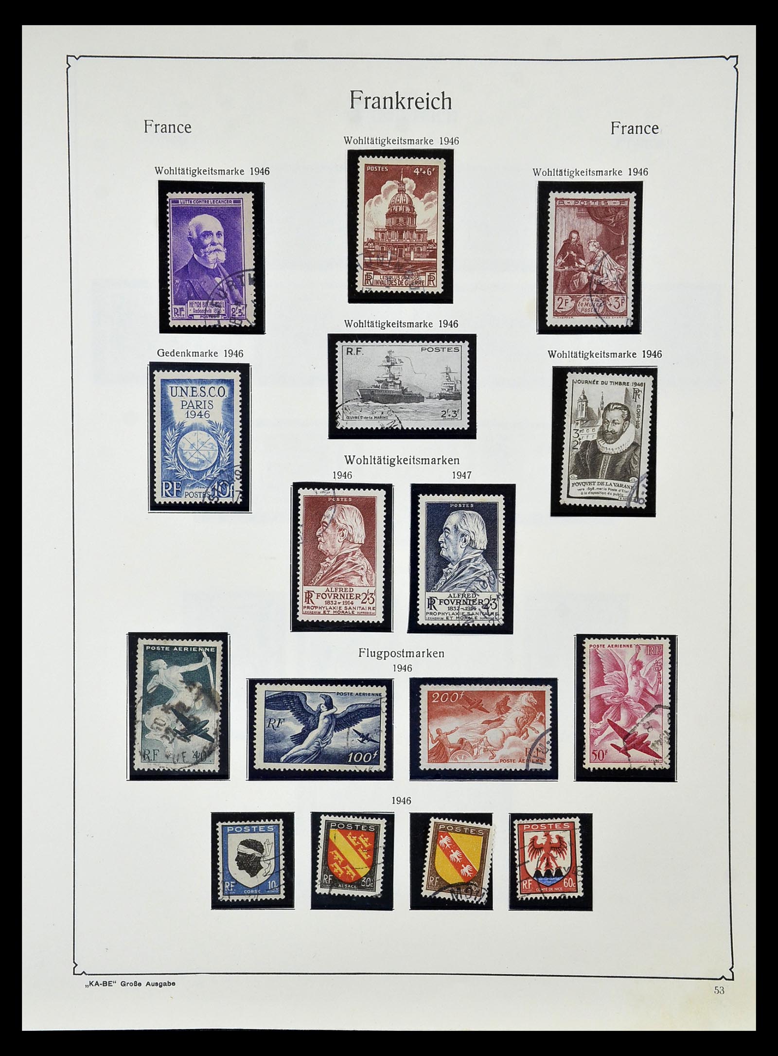 34810 058 - Postzegelverzameling 34810 Frankrijk 1852-1977.