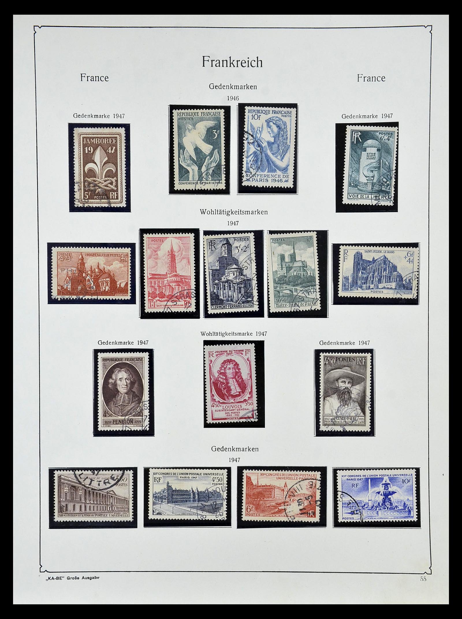 34810 060 - Postzegelverzameling 34810 Frankrijk 1852-1977.