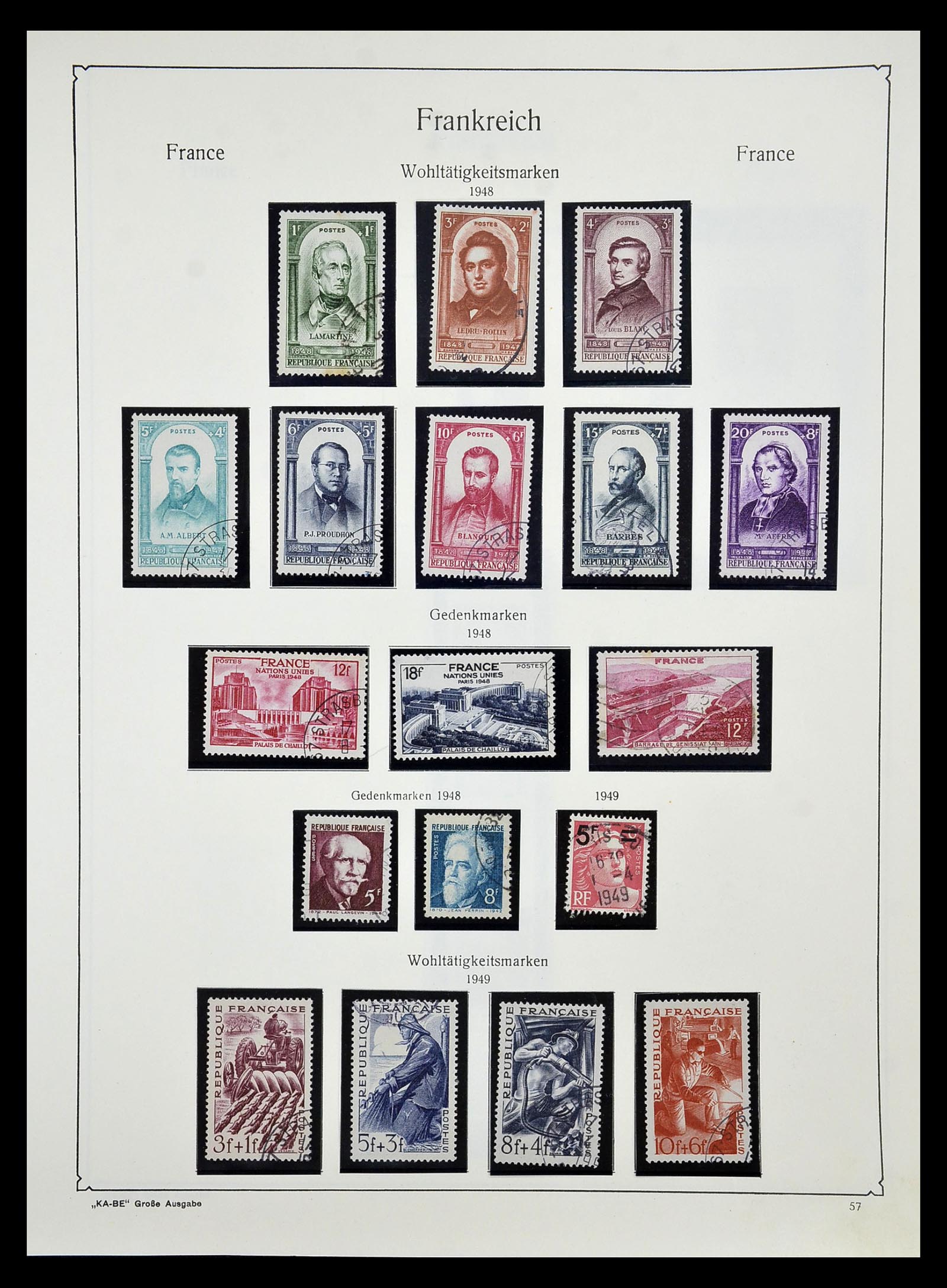 34810 062 - Stamp Collection 34810 France 1852-1977.
