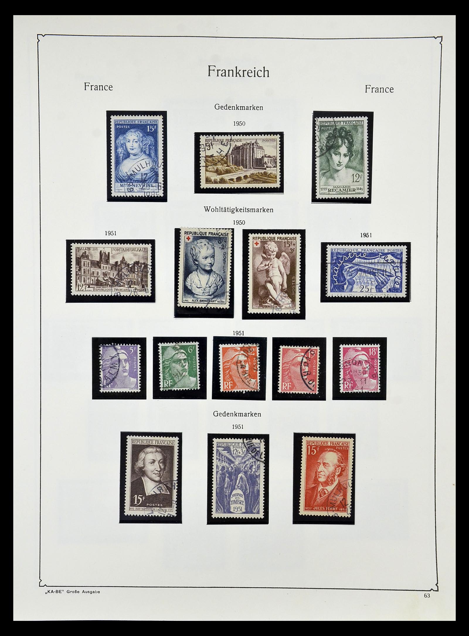 34810 068 - Stamp Collection 34810 France 1852-1977.