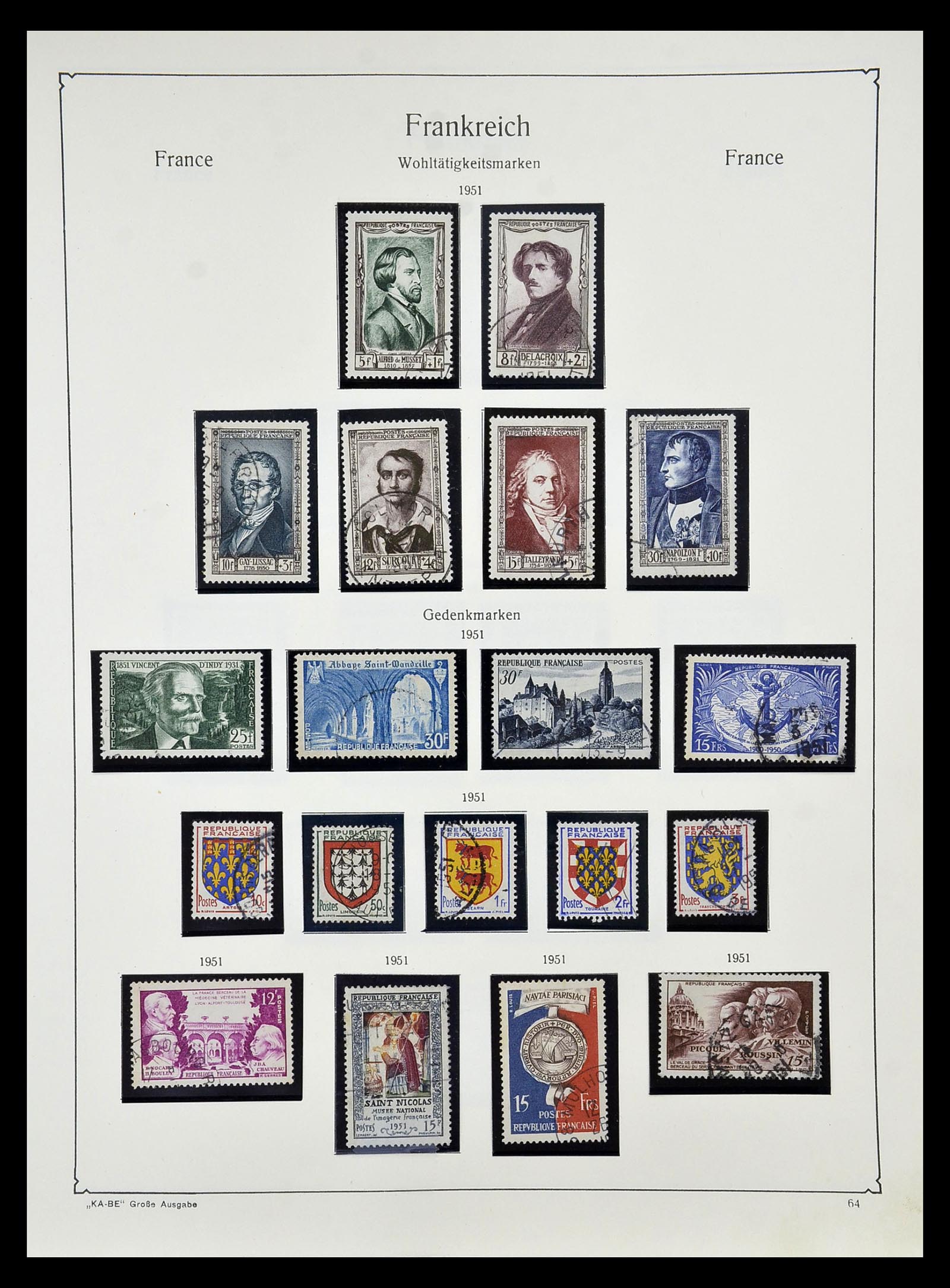 34810 069 - Stamp Collection 34810 France 1852-1977.